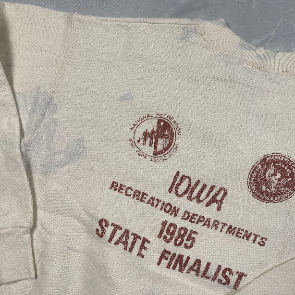 Fruit Of The Loom Vintage 90s Memphis Firefighter Finalist IOWA Crewneck Size S / US 4 / IT 40 - 4 Thumbnail