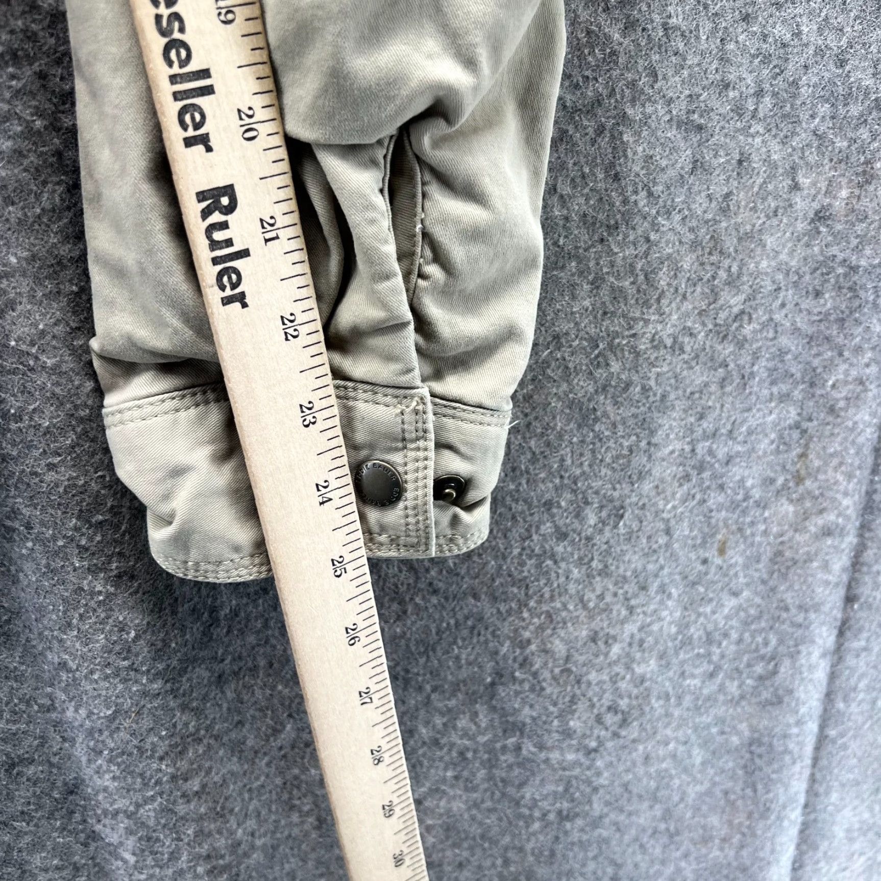 Eddie Bauer Eddie Bauer Shirt Jacket Mens Large Beige Outdoor Snap Fleece Lined Shacket Size US L / EU 52-54 / 3 - 4 Thumbnail