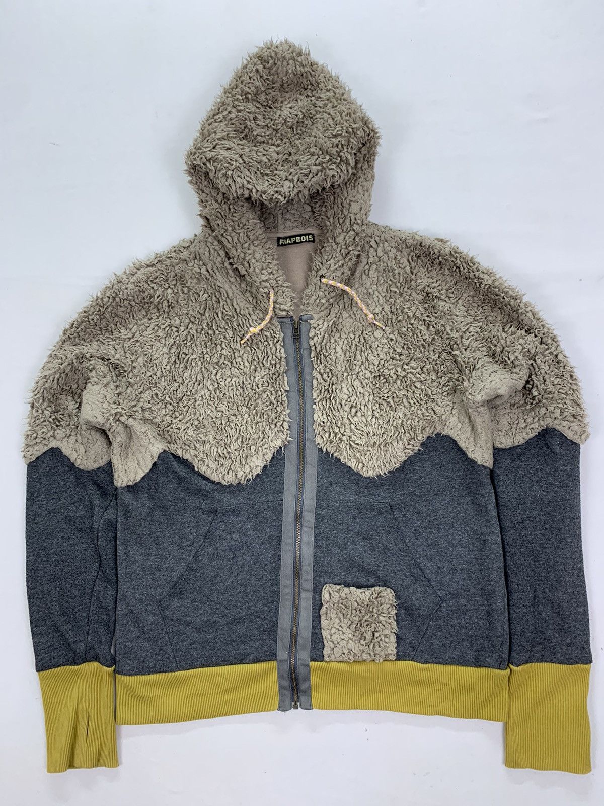 Frapbois × Issey Miyake Dope 🔥 vintage frapbois hoodie with fur Size ONE SIZE - 2 Thumbnail