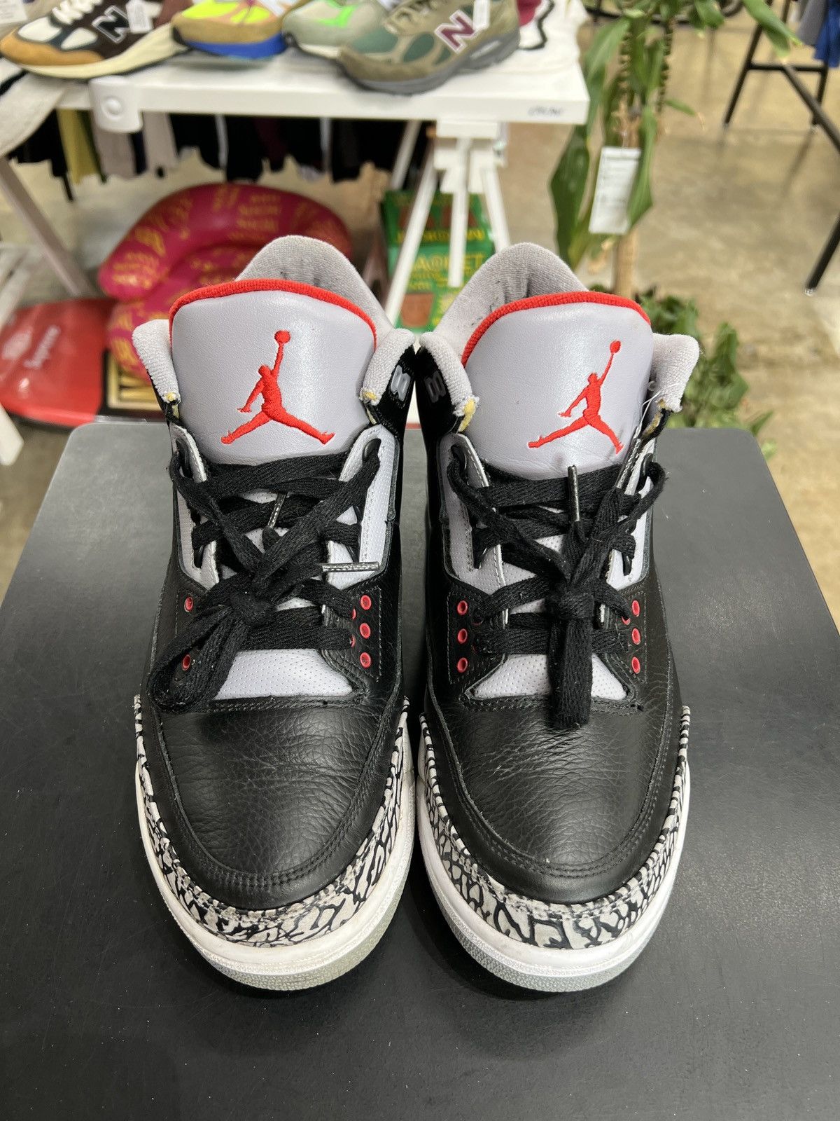 Jordan Brand Air Jordan 3 Black Cement CDP Sz. 10.5 (2008) Size US 10.5 / EU 43-44 - 2 Thumbnail