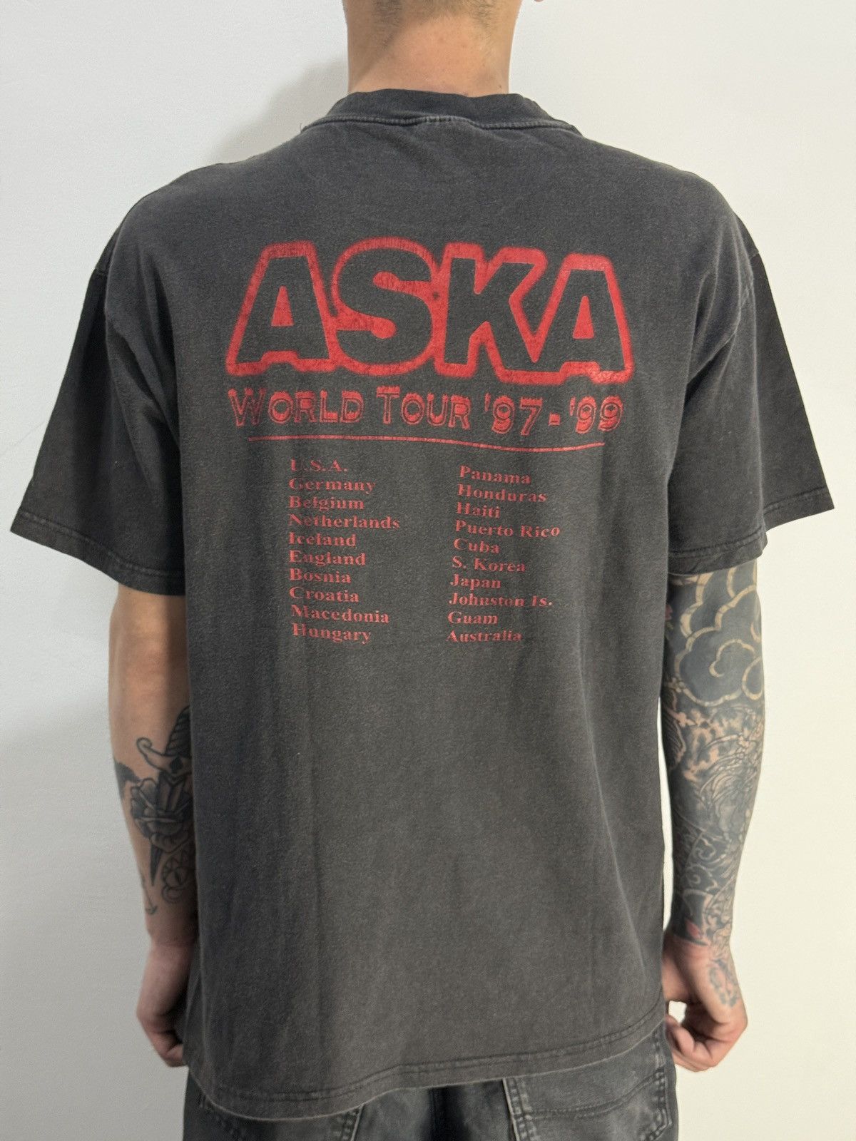 Band Tees Vintage 1990s Aska Metal Band Tshirt Size US L / EU 52-54 / 3 - 2 Thumbnail
