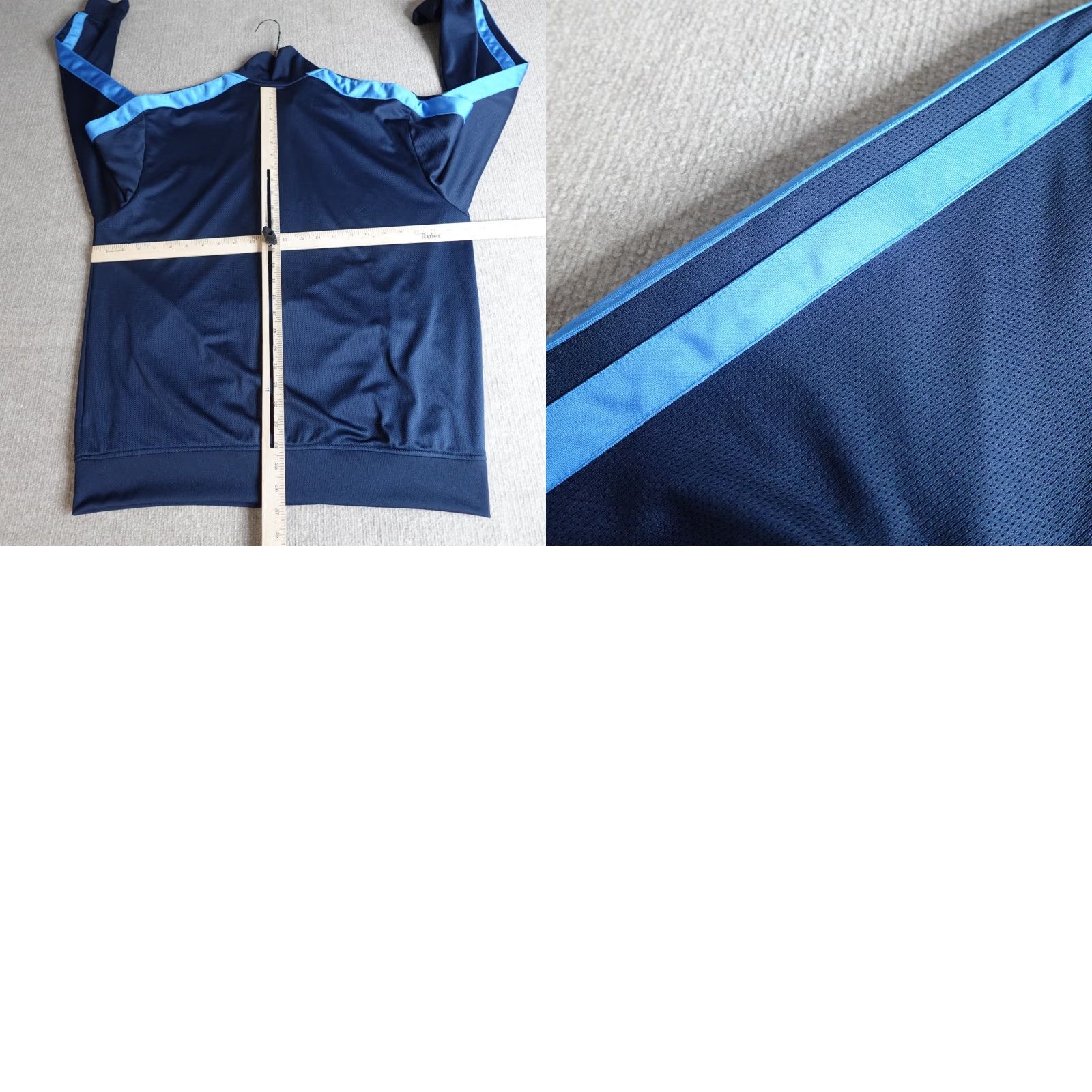 Nike VINTAGE Nike Jacket Large Blue Full Zip Gray Tag Track Warm Up Mens Size US L / EU 52-54 / 3 - 9 Thumbnail