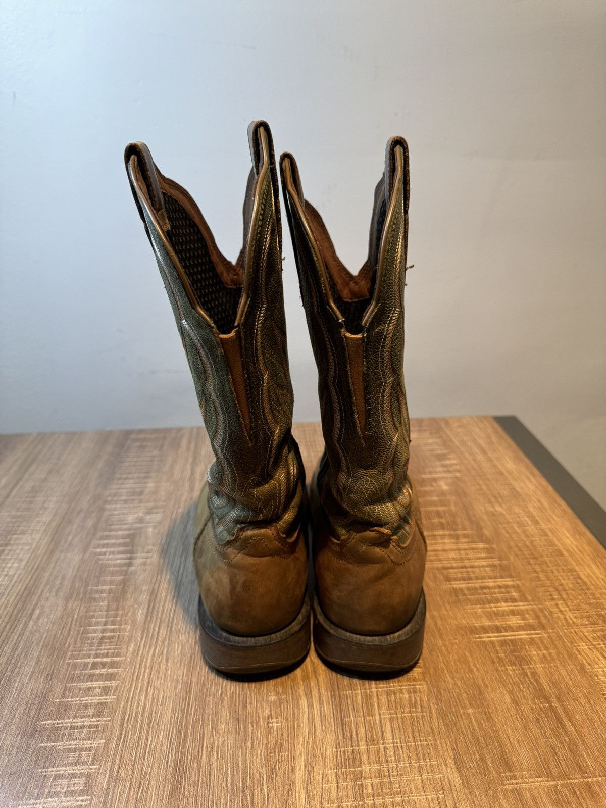 Durango DURANGO Cowboy Womens Brown / Green Western Boots Size 7.5 M Size US 7.5 / IT 37.5 - 4 Thumbnail