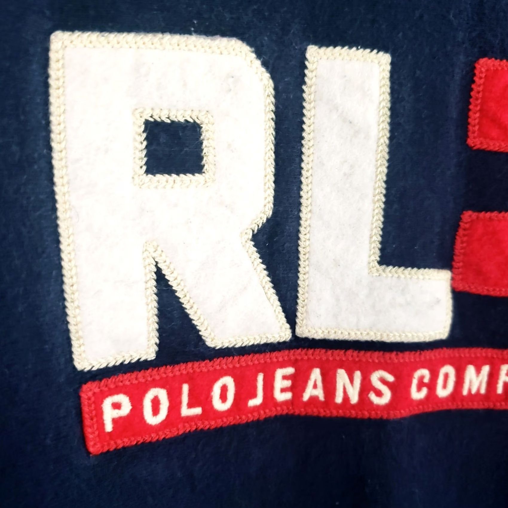Vintage VINTAGE Polo Jeans Company Sweatshirt Crewneck Navy Blue 90s Mens Large Embroidered Logo Chest Comfort Fleece All Seasons Classic Designer Sportswear Size US L / EU 52-54 / 3 - 5 Thumbnail