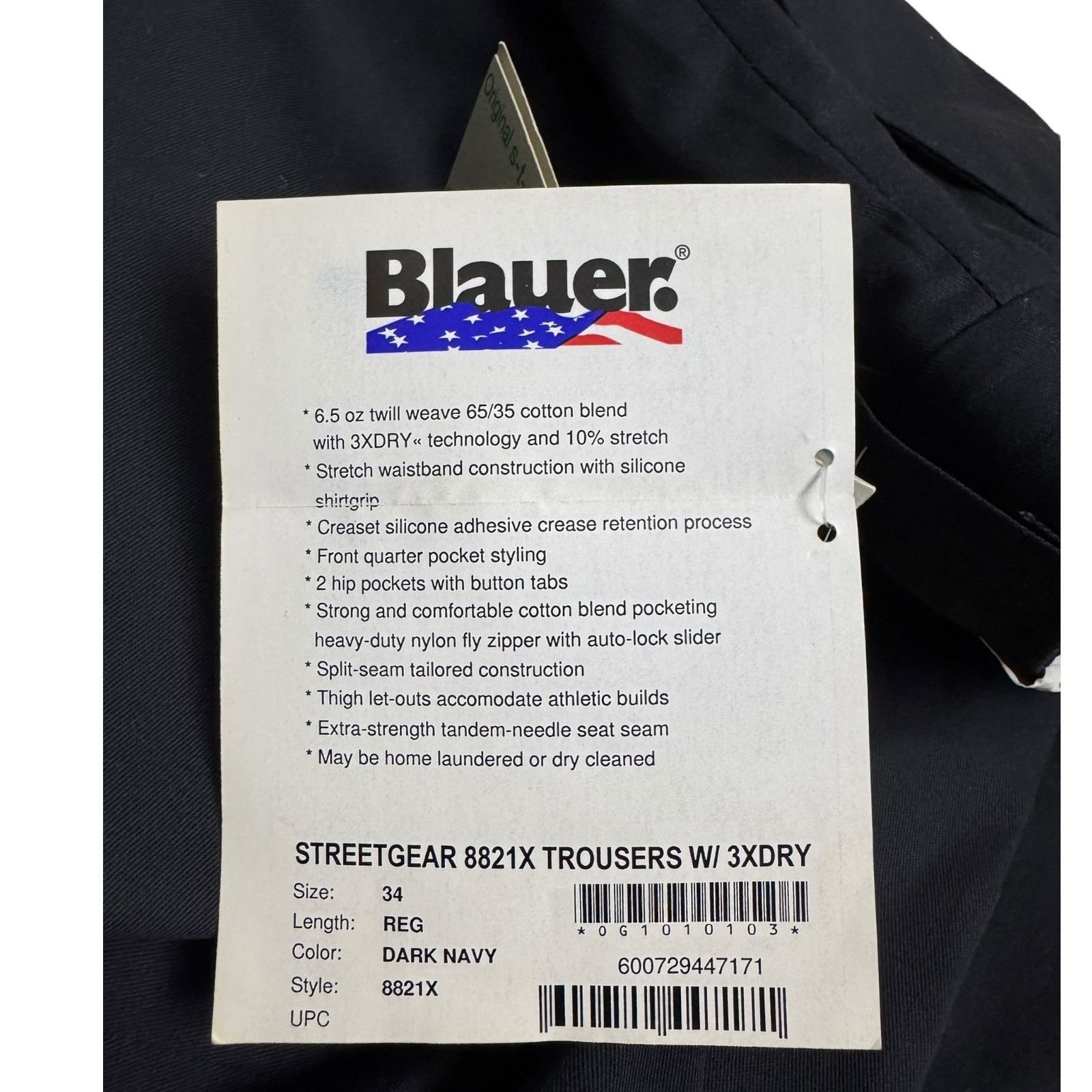 Other BLAUER NWT Stretch Pleated Business Casual Work Pants 34x28 Size US 34 / EU 50 - 3 Thumbnail