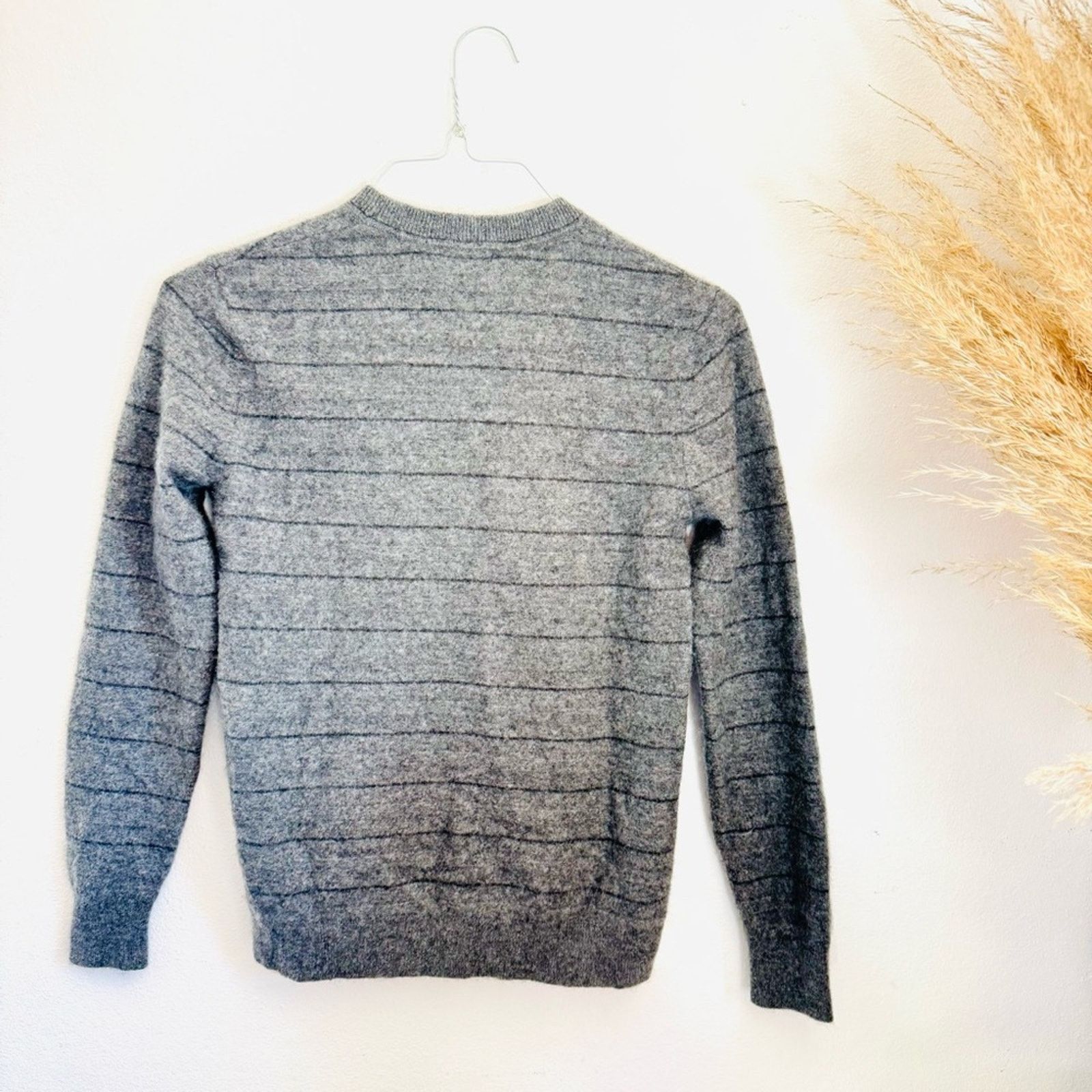 Theory THEORY Dark Light Gray Grey Cashmere $365 Pullover Sweater Size US XS / EU 42 / 0 - 6 Thumbnail