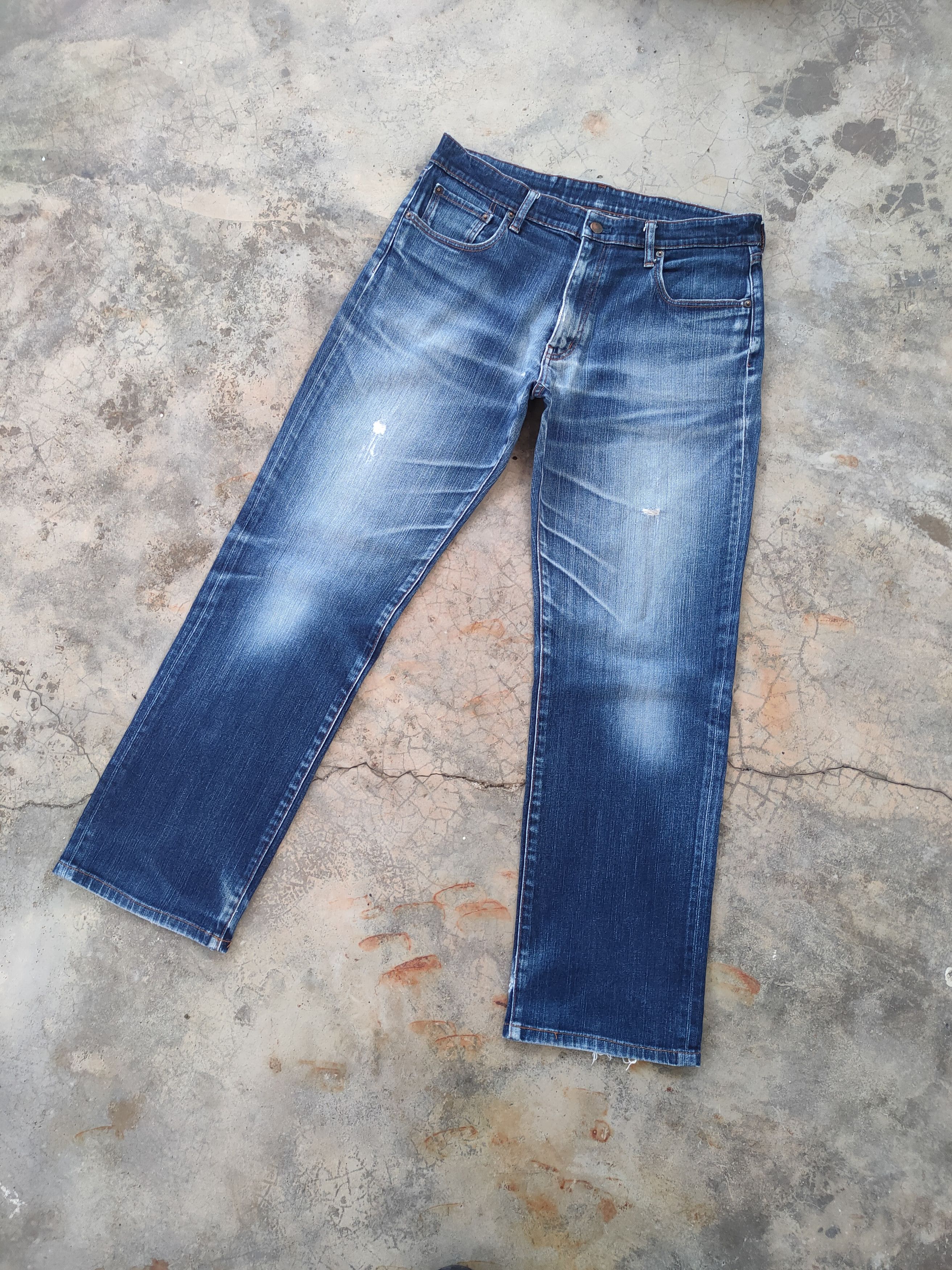 Japanese Brand W34 VINTAGE JAPANESE DISTRESSED RIPPED JEANS DENIM PANTS Size US 34 / EU 50 - 2 Thumbnail
