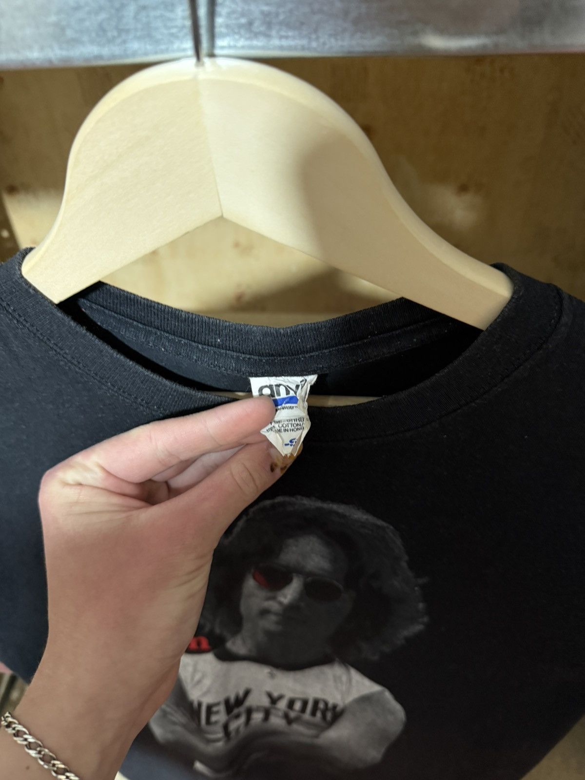 Band Tees × Vintage Vintage 90’s John Lennon The Beatles New York City T-Shirt Size US S / EU 44-46 / 1 - 4 Thumbnail