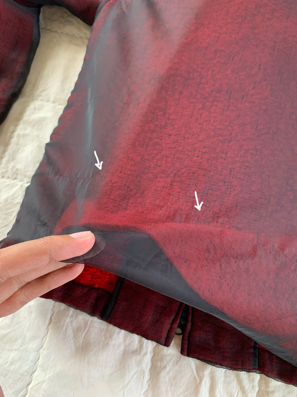 Yohji Yamamoto Y's Spider Web Double Layer Jacket Size L / US 10 / IT 46 - 15 Thumbnail