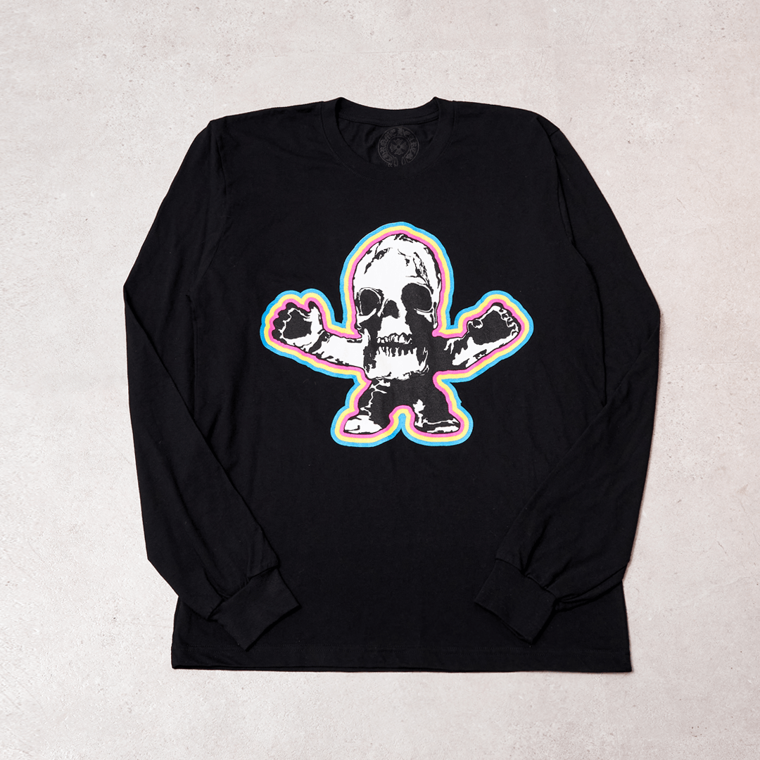Chrome Hearts CHROME HEARTS Foti Long Sleeve Crew Rainbow BLACK Size US L / EU 52-54 / 3 - 1 Thumbnail
