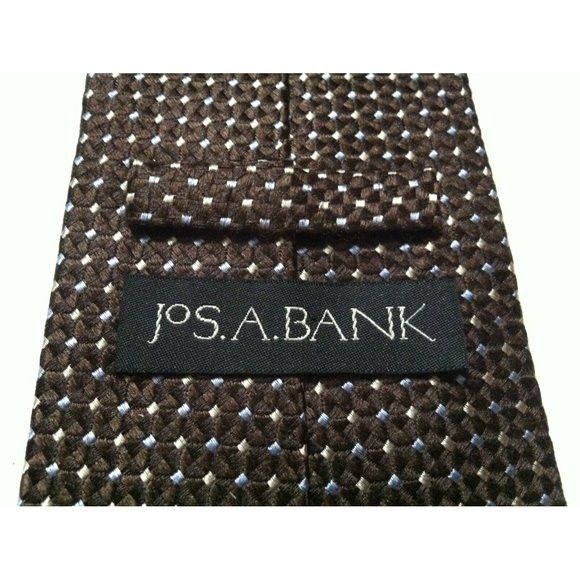 Jos. A. Bank JOS.A.BANK MENS BROWN 100%SILK CLASSIC TIE WIDTH:3 5/8" Size ONE SIZE - 2 Thumbnail