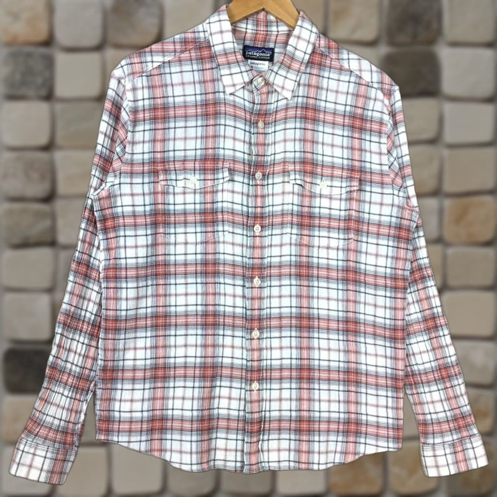 Patagonia Patagonia Long Sleeve Shirt Mens Orange 20 Regular Cotton Button-Up AC Steersman Vintage No 2011 53831 Size US XXL / EU 58 / 5 - 1 Thumbnail
