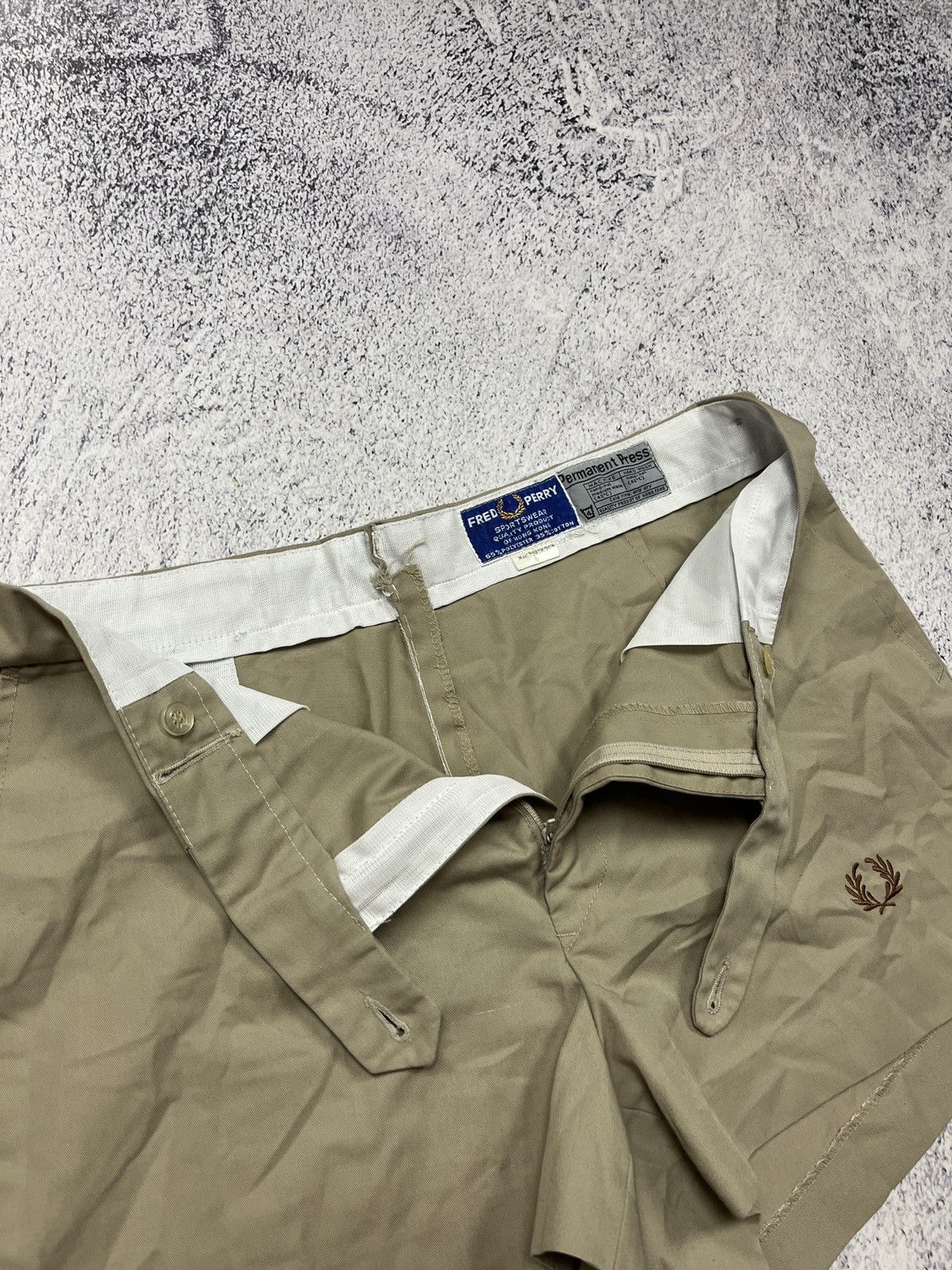 Fred Perry Vintage 80’s 90’s Fred Perry Casual Shorts Hong Kong Rare Size 34" / US 12 / IT 48 - 8 Thumbnail