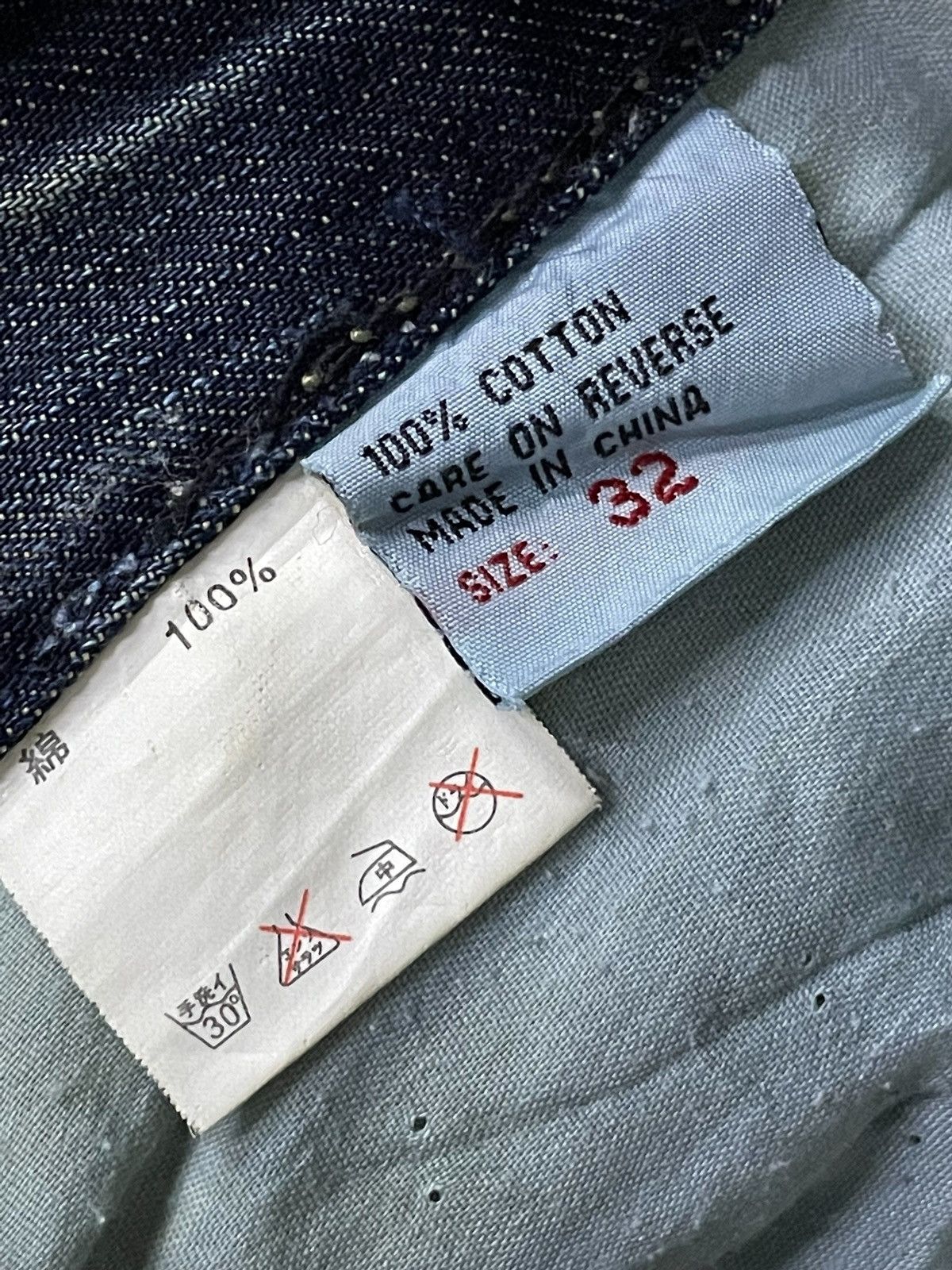 Japanese Brand Lemans Japan Asymmetrical Panel Heavy Stitch Boro Jeans Size US 32 / EU 48 - 25 Thumbnail