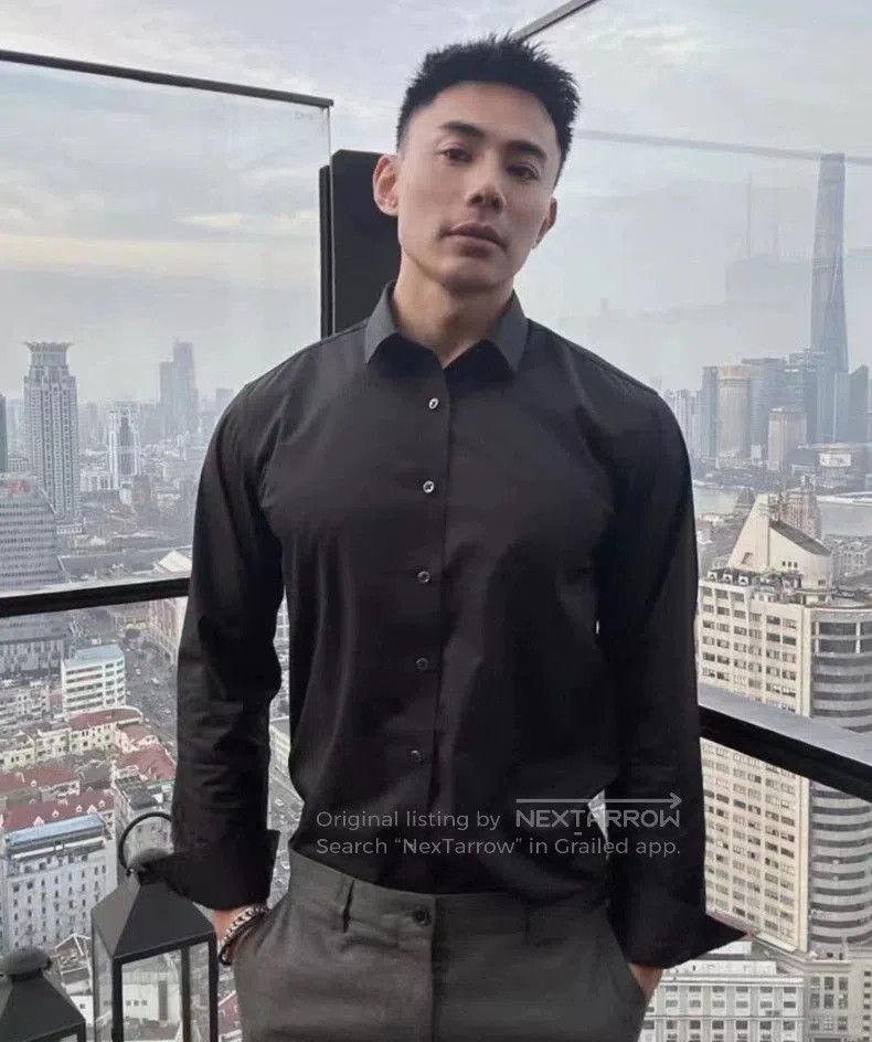 Saint Laurent Paris SAINT LAURENT Men's Black Shirt 38. Size US S / EU 44-46 / 1 - 6 Thumbnail