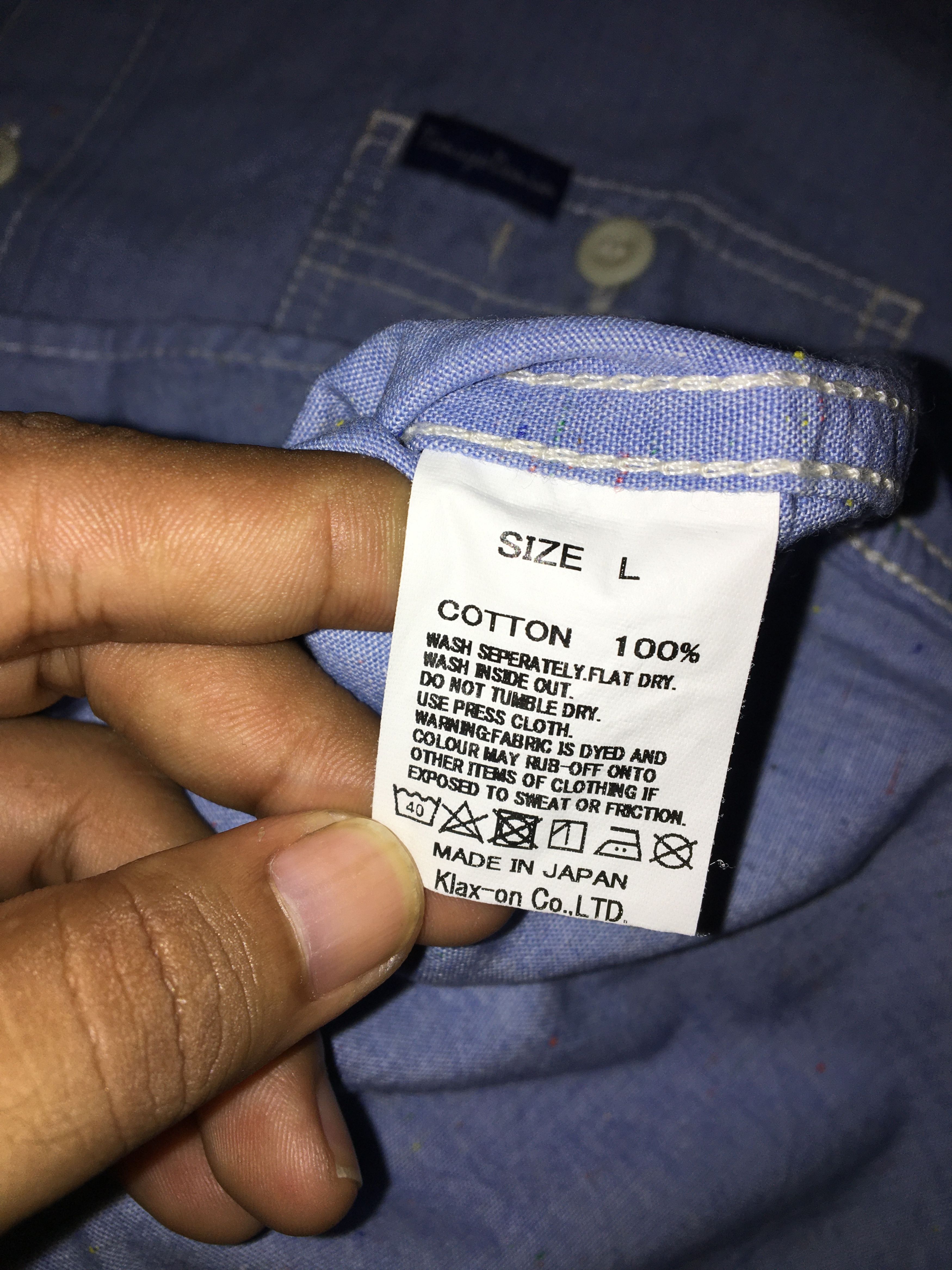 Designer × Japanese Brand TENRYO denim shirts (Button Ups) Size US L / EU 52-54 / 3 - 5 Thumbnail