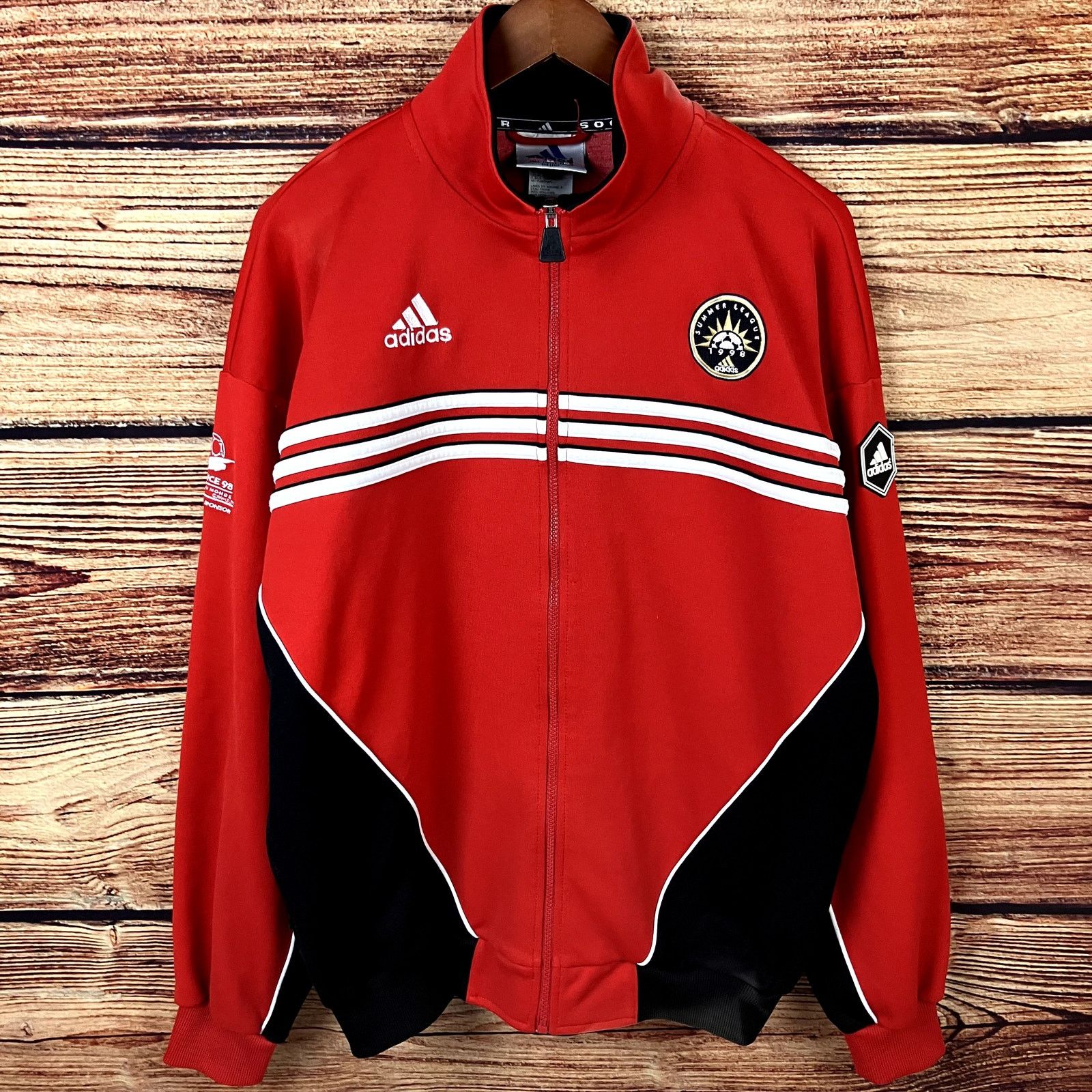 Adidas × Vintage Vintage 1998 Adidas France Training Camp Soccer Jacket Size US L / EU 52-54 / 3 - 2 Thumbnail