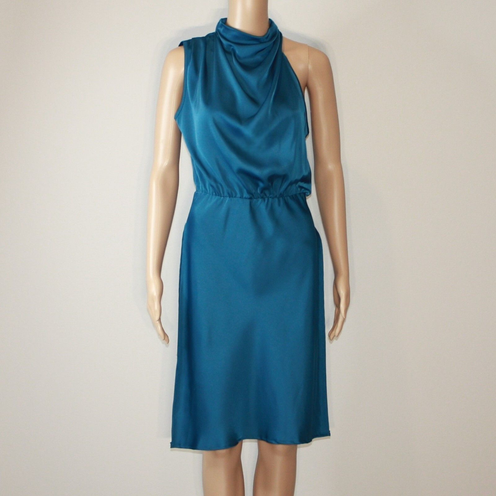Other BTFBM Sleeveless Cocktail Dress with Slits & Mock Neck Navy Size S / US 4 / IT 40 - 1 Thumbnail