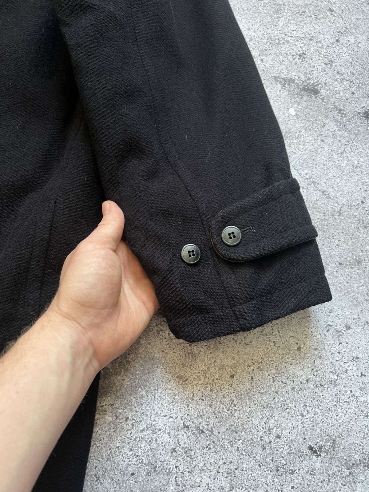 Burberry Vintage Burberry Wool Coat Jacket Navy Blue Men's Size US L / EU 52-54 / 3 - 22 Thumbnail