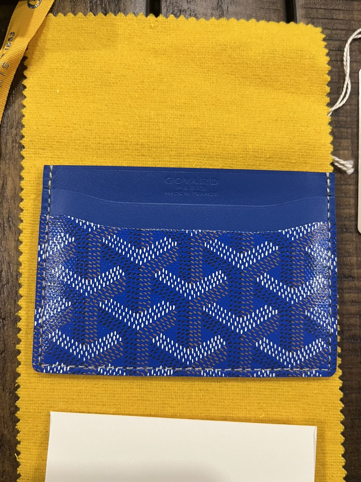 Goyard Goyard ST Sulpice B Card Holder Wallet Sky Blue Size ONE SIZE - 3 Thumbnail