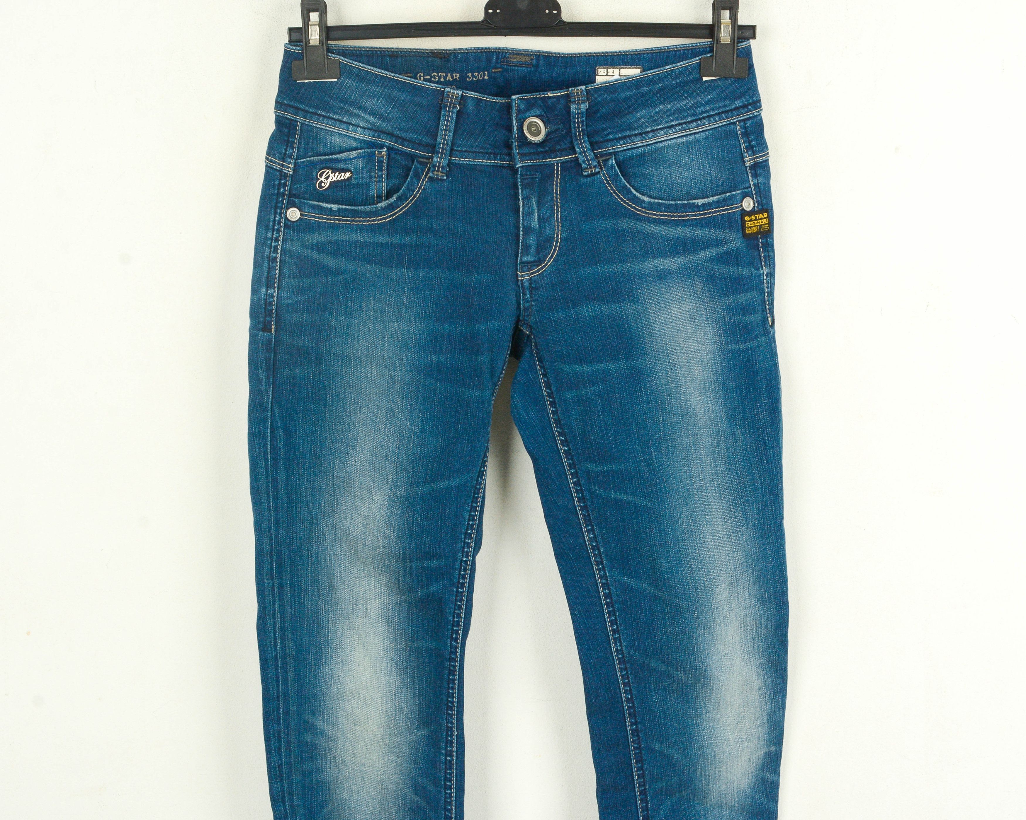 G-Star 3301 High Skinny Womens Raw Jeans W27 L34 Slim Trousers Size 27" / US 4 / IT 40 - 2 Thumbnail