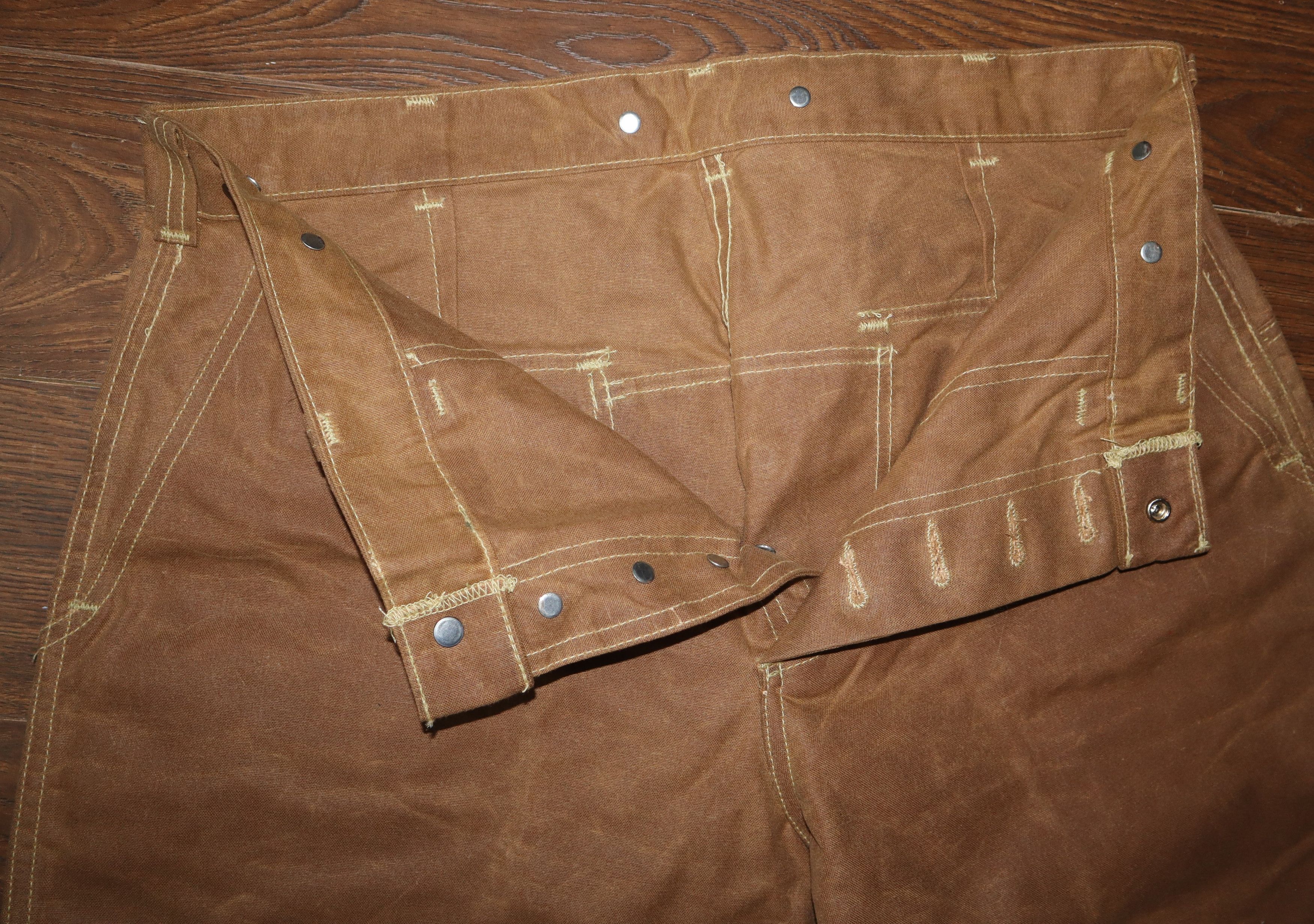 Filson double tin cloth sz36 inch waist and braces Size US 38 / EU 54 - 7 Thumbnail