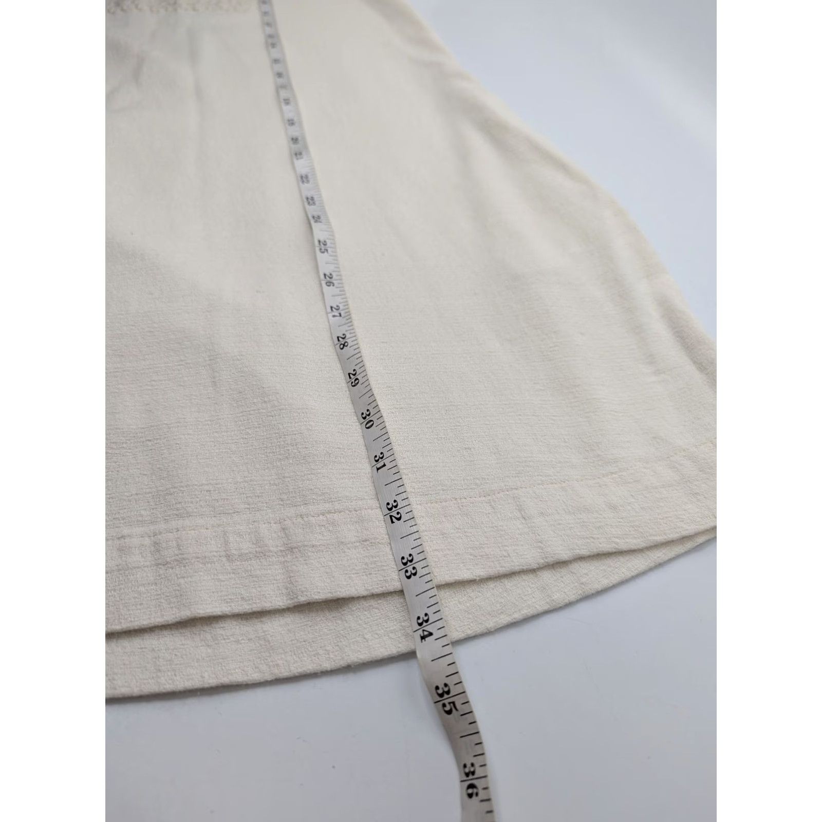 Vintage World Market Tunic V-Neck Embroidered Top Women's S/M Boho Cotton Coastal Ivory 3/4 Sleeve Shirt Womens Size S / US 4 / IT 40 - 6 Thumbnail