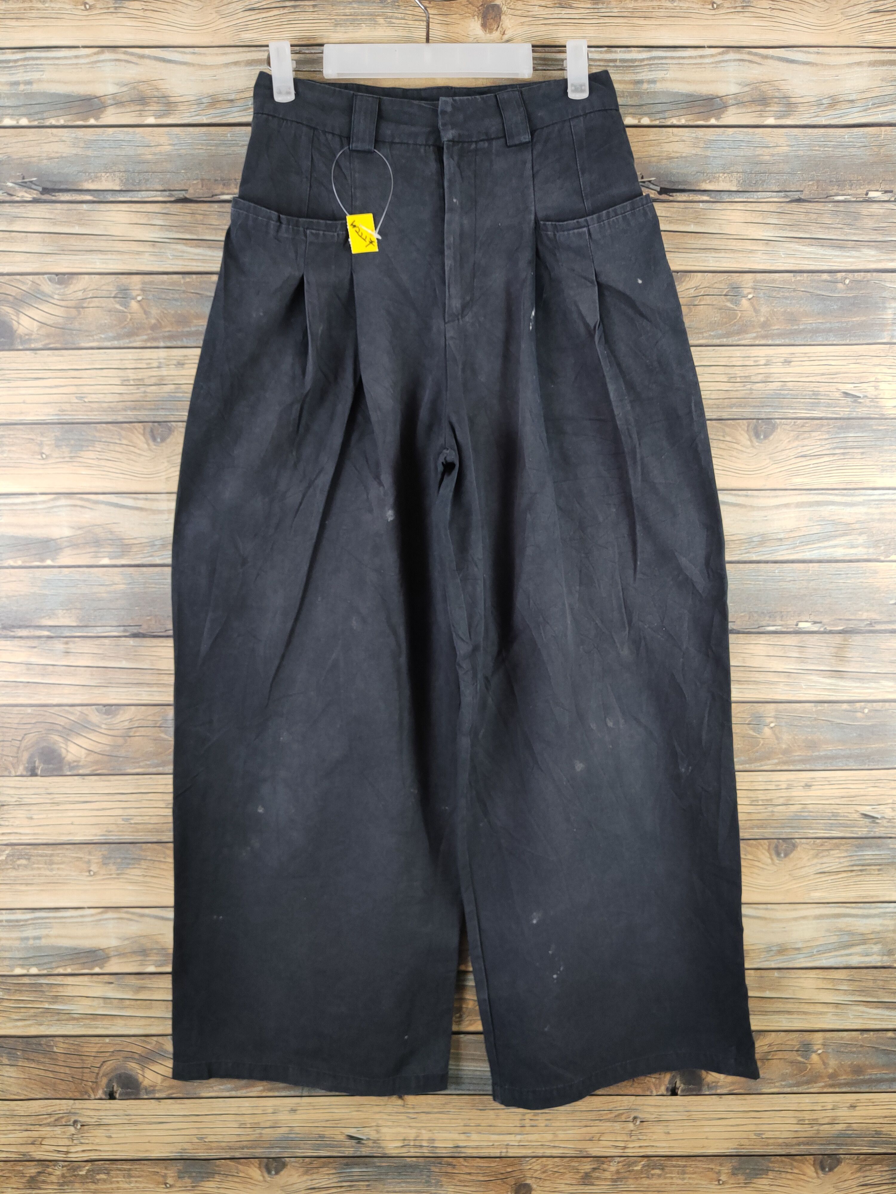 Japanese Brand Chuclla Black Multipocket Palazzo Pants #W2227 Size 26" / US 2 / IT 38 - 1 Thumbnail