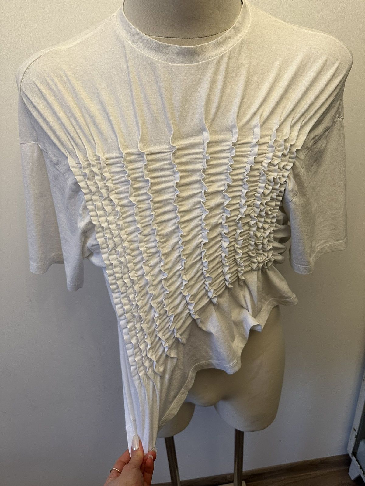 Other Ballet core tee y2k 🎀 ruffled smocked ruched t-shirt pleated Size S / US 4 / IT 40 - 5 Thumbnail