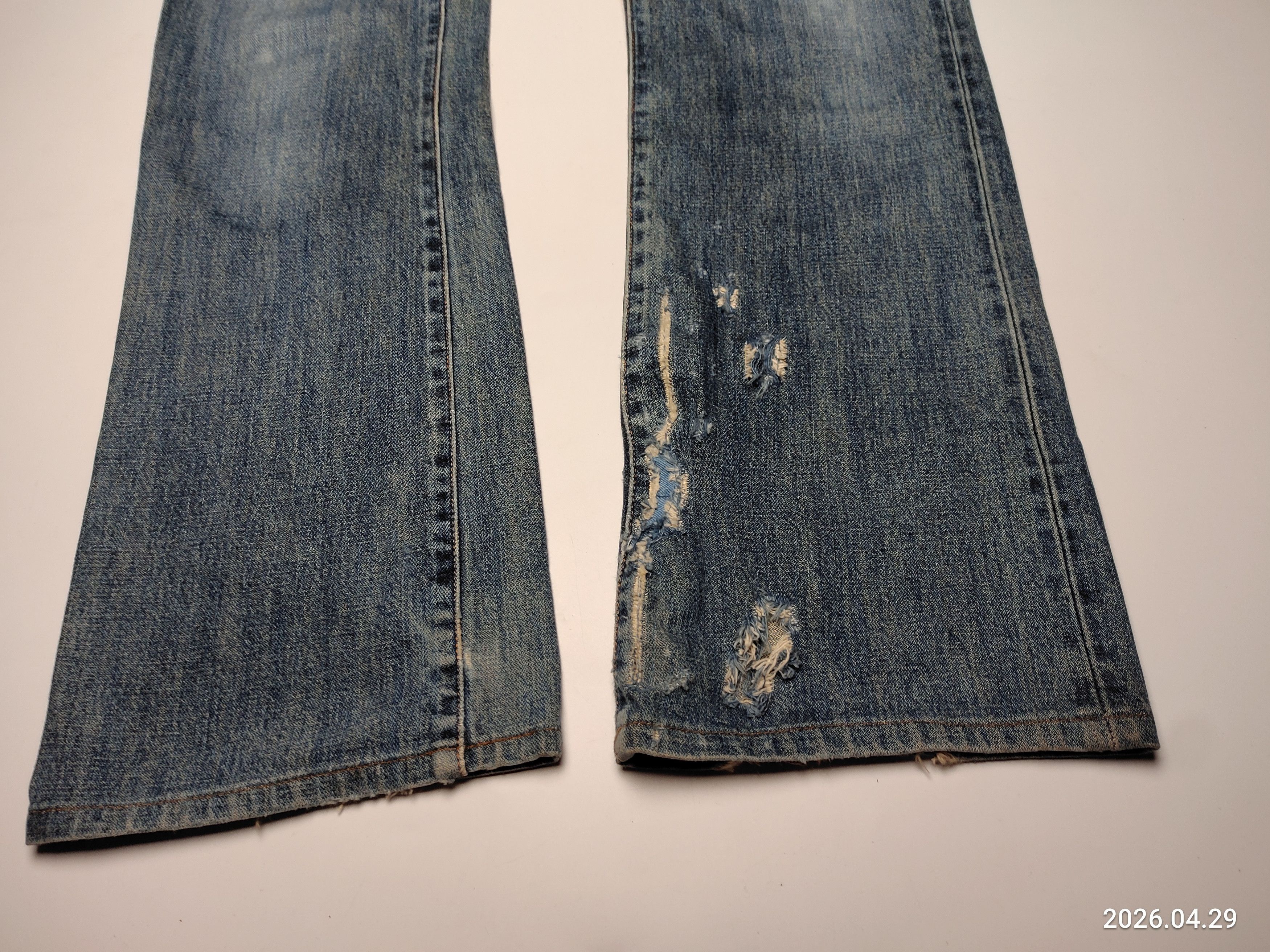 Wrangler Vintage Wrangler Jeans Blue Wash Distressed Denim Size US 34 / EU 50 - 4 Thumbnail