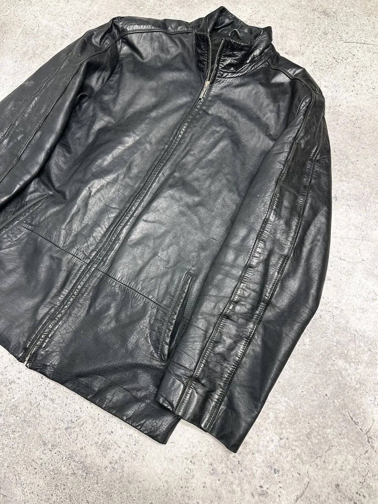 Diesel Vintage Leather Jacket Diesel Style Avantgarde IfSixWasNine Size US M / EU 48-50 / 2 - 5 Thumbnail