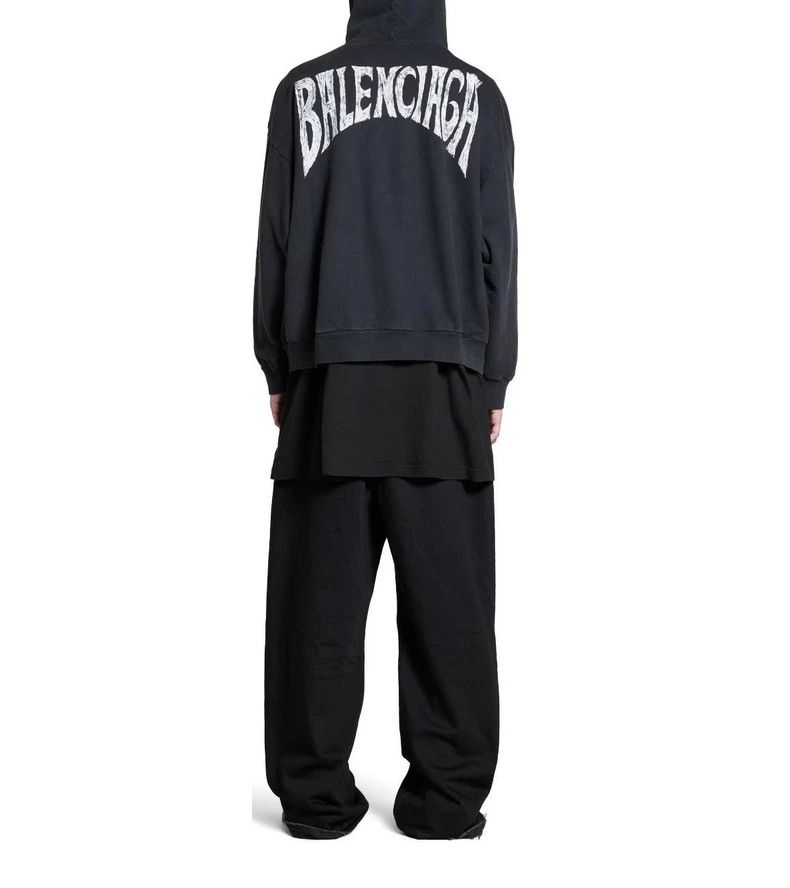 Balenciaga Balenciaga Sunset Tower Totem Old Hooded Sweatshirt Size US M / EU 48-50 / 2 - 2 Thumbnail