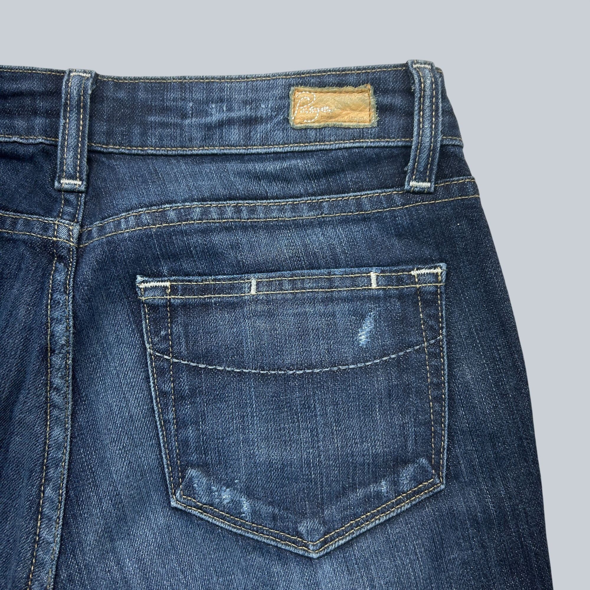 Paige Paige Skyline Ankle Peg Distressed Premium Denim Jeans Size Size 27" / US 4 / IT 40 - 3 Thumbnail