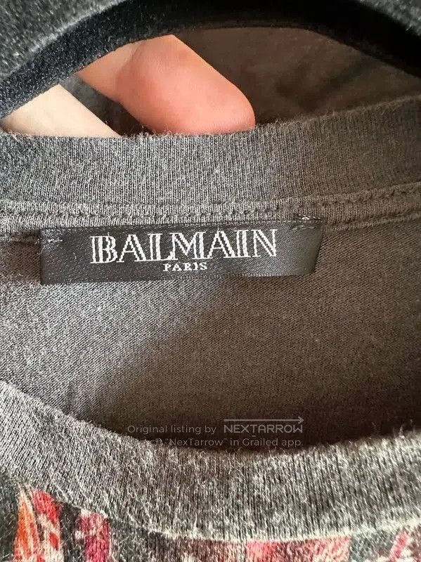 Balmain Balmain Sleeveless Graphic Cotton T-Shirt . Size L / US 10 / IT 46 - 5 Thumbnail