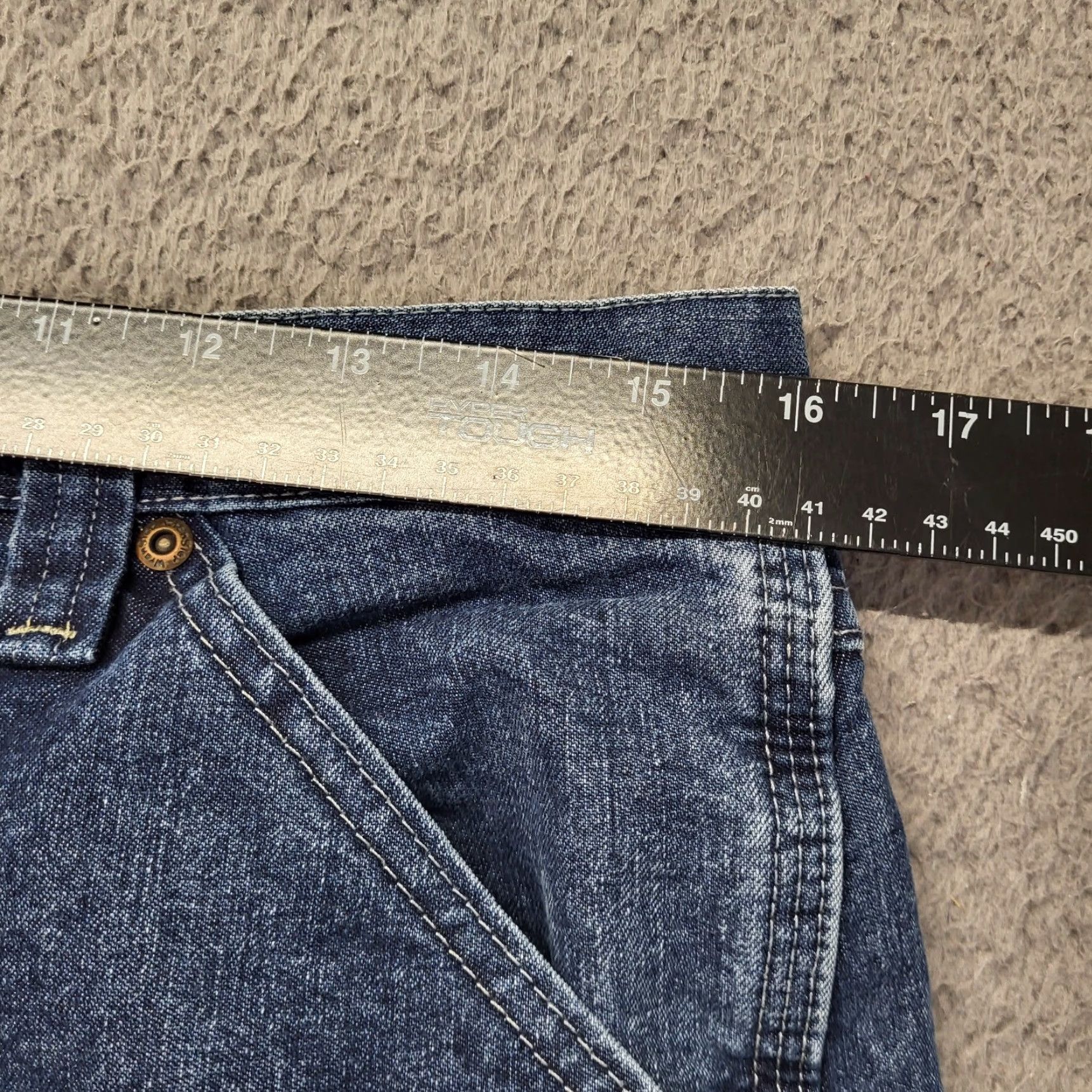 Wrangler VINTAGE? No, but use best: Wrangler Carpenter Jeans Men's 32x30 Blue Baggy Wide Leg Workwear Denim EUC Size US 32 / EU 48 - 6 Thumbnail