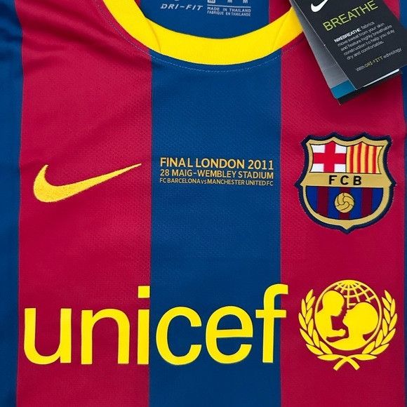 Nike Barcelona 2011 Retro Soccer Jersey Messi #10 Final Champions Size US S / EU 44-46 / 1 - 5 Thumbnail