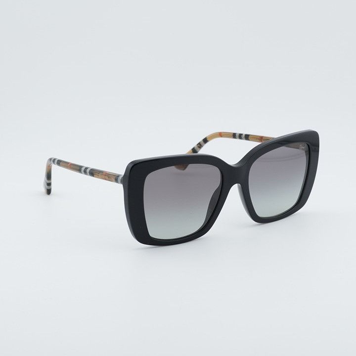 Burberry Burberry BE4456 416111 Sunglasses Black Square Frame, Grey Size ONE SIZE - 5 Thumbnail