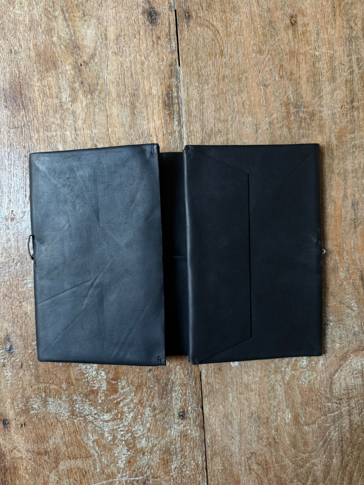 Ma+ Black Double Wallet Size ONE SIZE - 2 Thumbnail