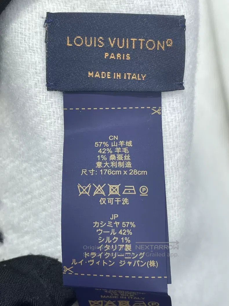 Louis Vuitton Louis Vuitton Grey presbyopic single face cashmere fringe Size ONE SIZE - 6 Thumbnail