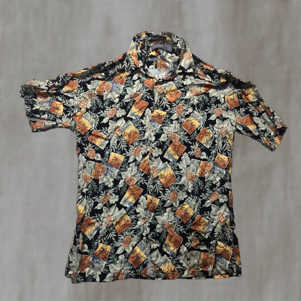 Van Heusen Van Heusen Shirt Men's M Medium Tropical Hawaiian Beach Hawaii Coastal Button Up Size US M / EU 48-50 / 2 - 1 Thumbnail