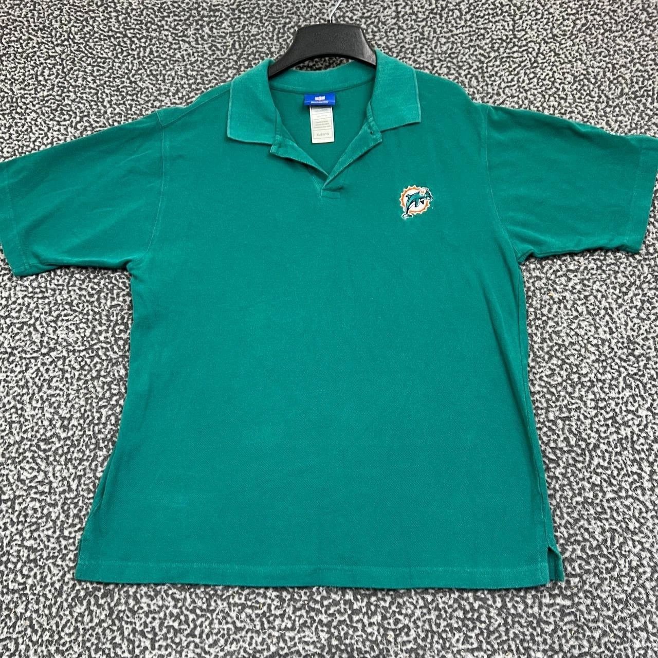 Reebok Miami Dolphins Polo Shirt Men Blue Short Sleeve Collared XL Size US XL / EU 56 / 4 - 1 Thumbnail