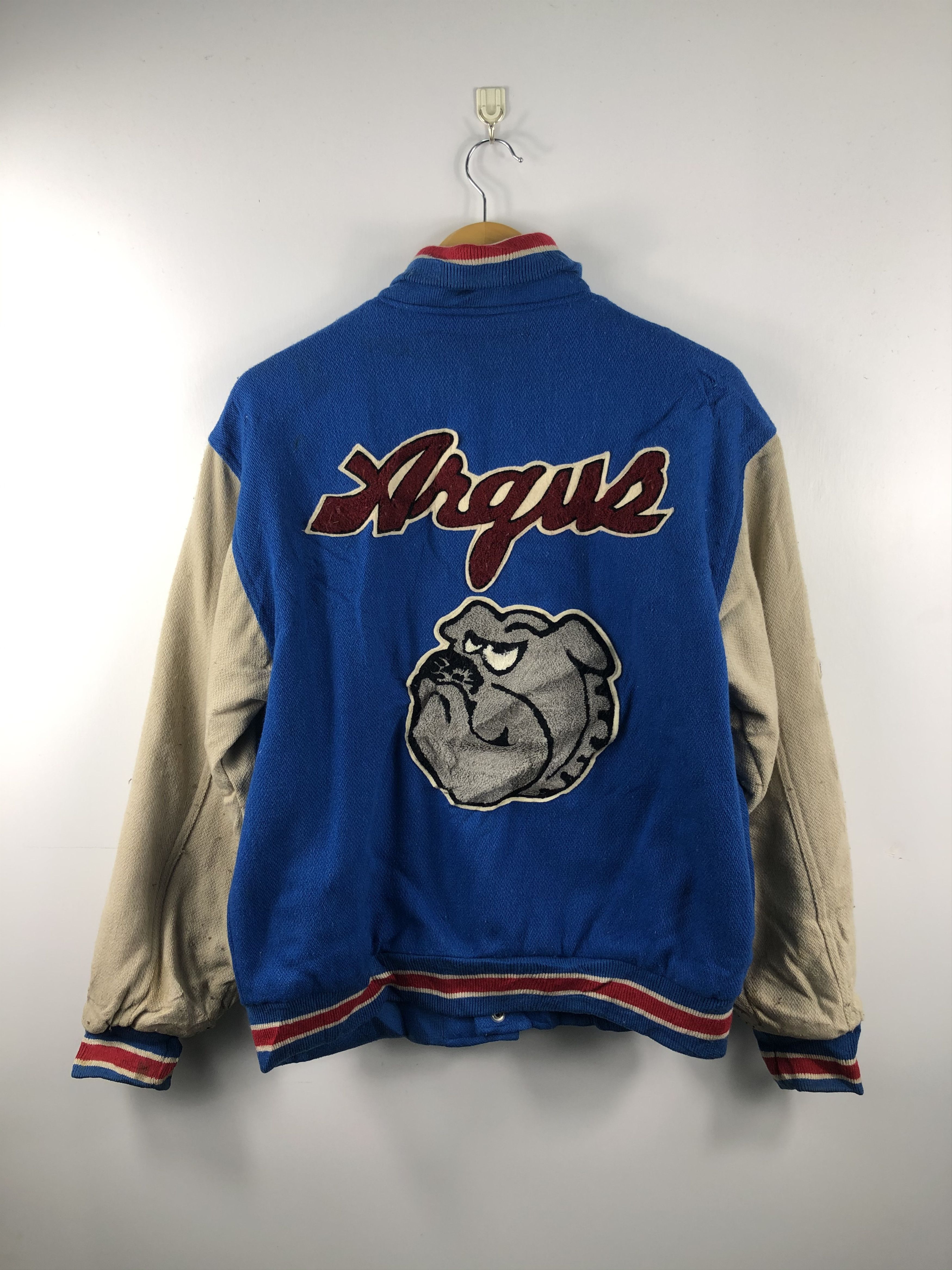 Other Vintage 90s Pas De Deux Varsity Jacket Blue V0004 Size US L / EU 52-54 / 3 - 1 Thumbnail