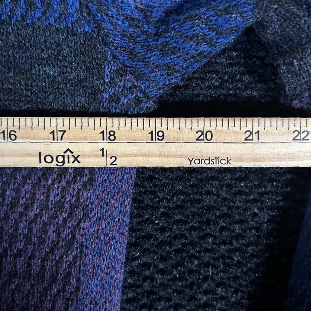 Stacy Adams VINTAGE Sync by Stacy Adams Plaid Knit Sweater Pullover Blue Purple Size M Womens Cardigan Crew Neck Long Sleeve Regular Fit Size M / US 6-8 / IT 42-44 - 4 Thumbnail