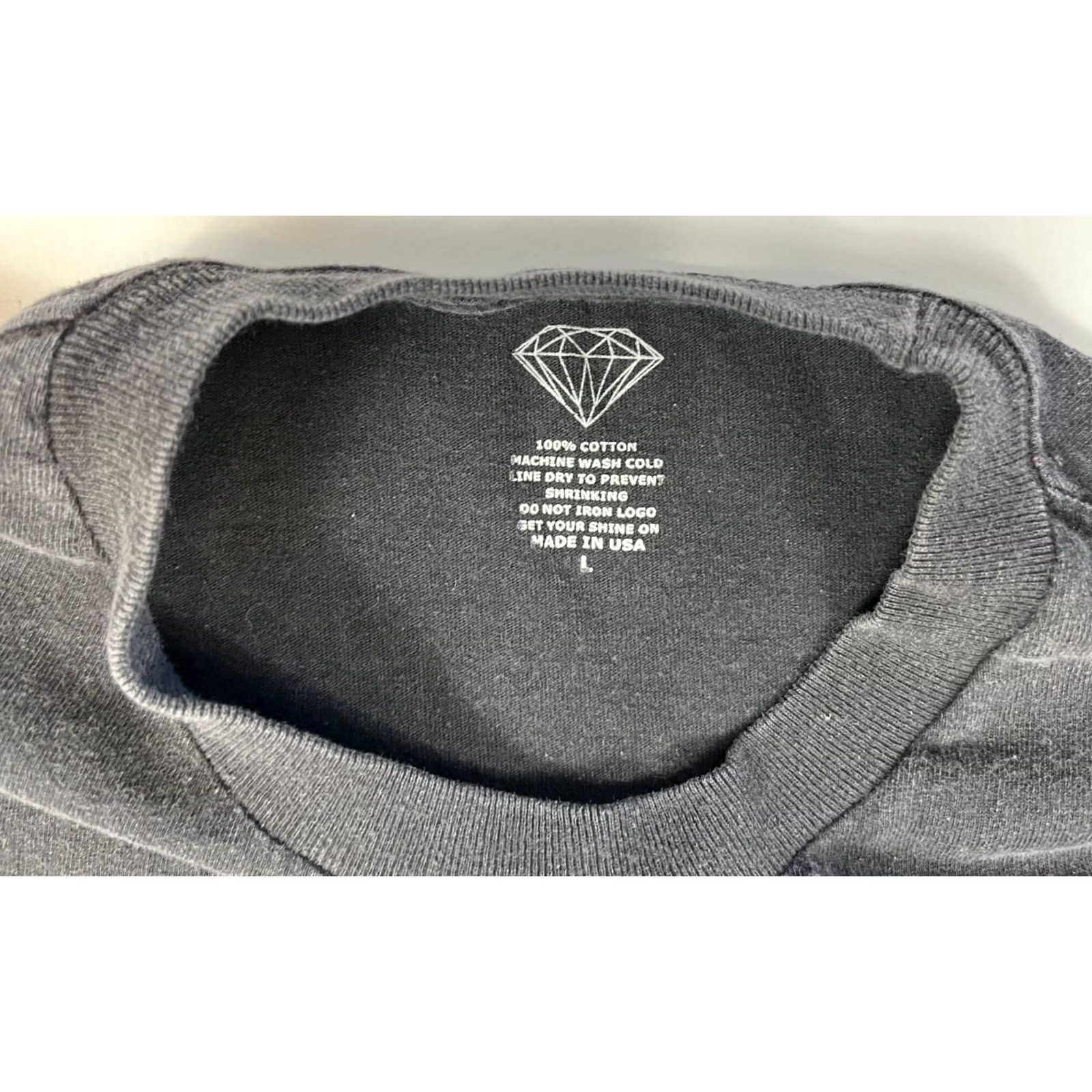Diamond Supply Co. Diamond Supply Co. T-Shirt Mens Short Sleeve Crew Neck Black Cotton Logo USA Made in USA Sz L Size US L / EU 52-54 / 3 - 5 Thumbnail