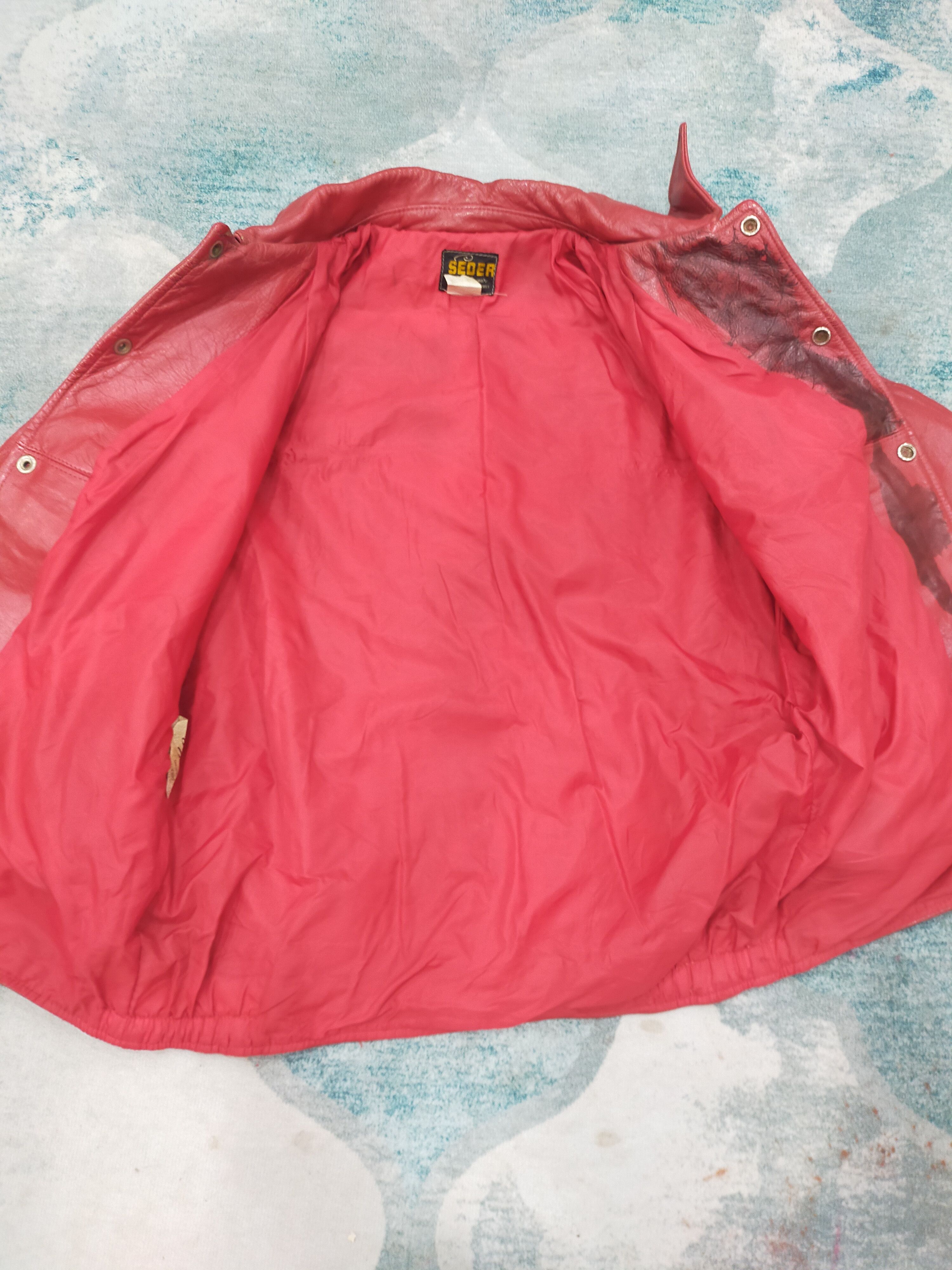 Vintage Vintage Seder Sportswear Leather Jacket Size US L / EU 52-54 / 3 - 4 Thumbnail