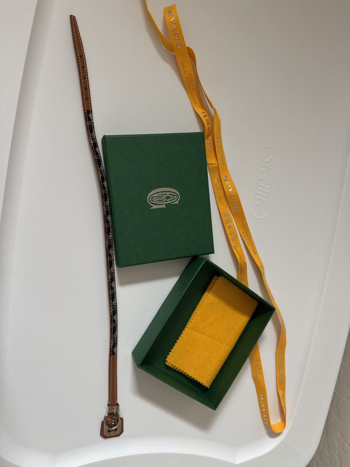 Goyard Goyard dog collar used for a photo and wiped off like NEW Size ONE SIZE - 3 Thumbnail