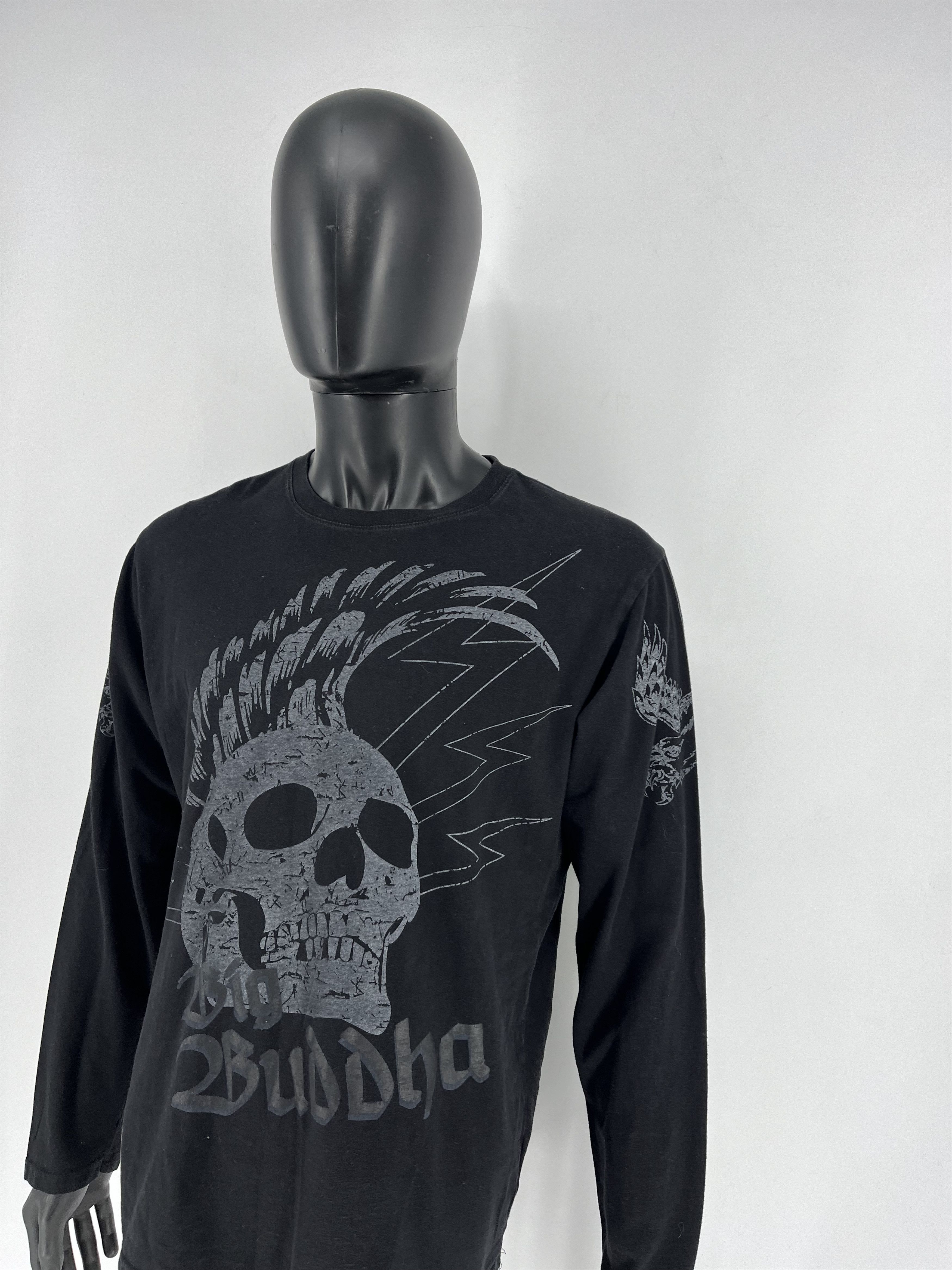 Band Tees Buddha Skulls Vintage Long Sleeve Shirt Size XL Size US XL / EU 56 / 4 - 4 Thumbnail