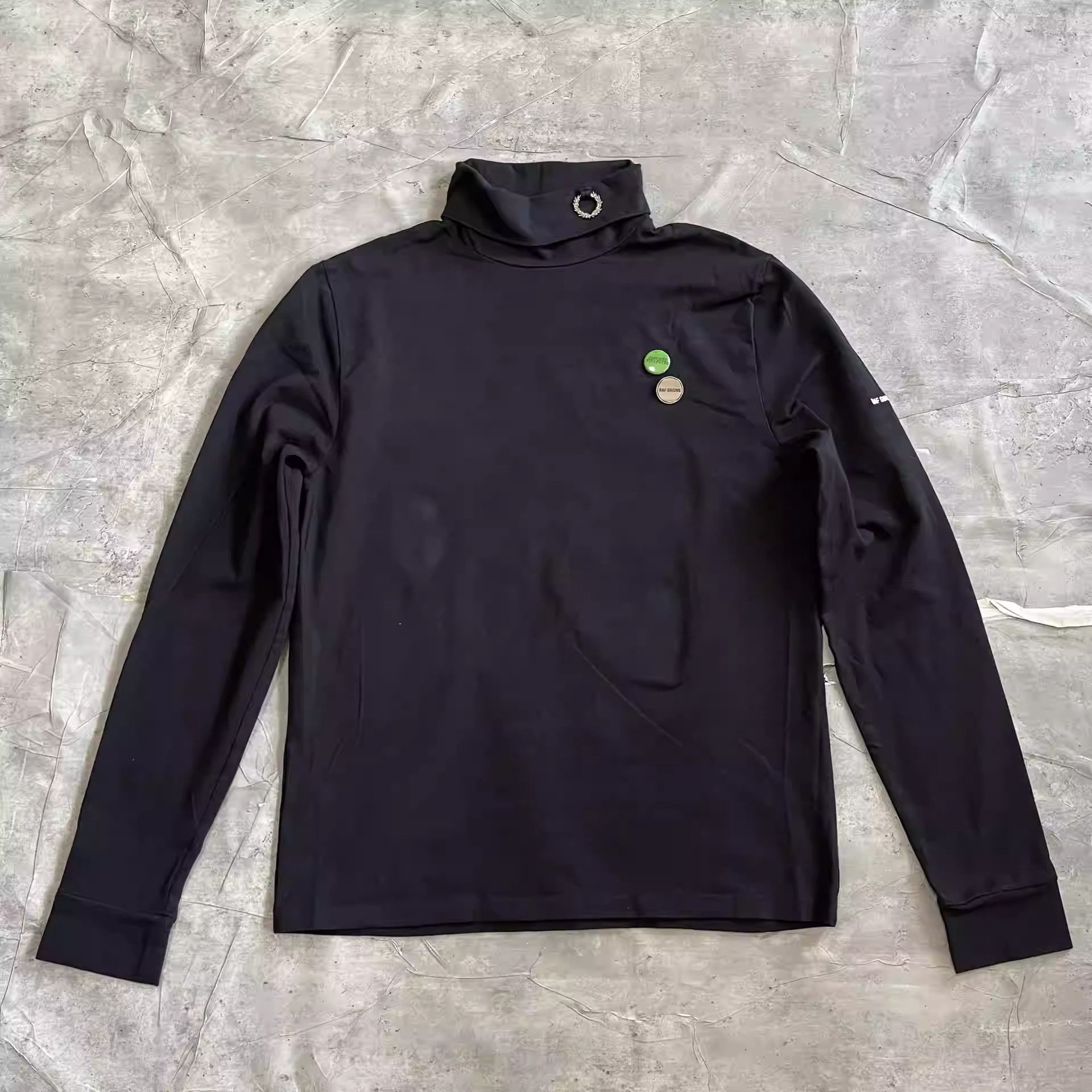 RAF SIMONS×FRED PERRY Crew neck Raf Simons X Fred Perry slogan-embroidered Cotton Sweatshirt