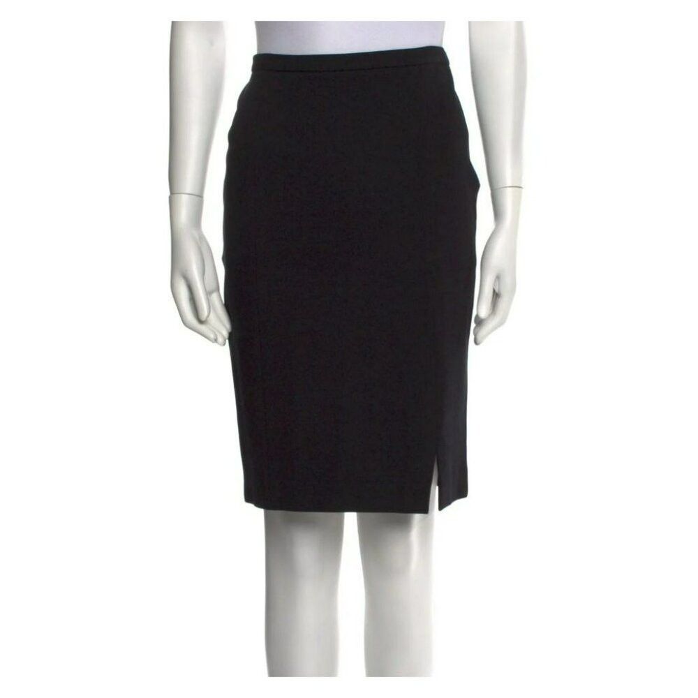 Emilio Pucci Emilio Pucci Black Skirt US 8 Embroidered Accent Zip Closur Size 30" / US 8 / IT 44 - 2 Thumbnail
