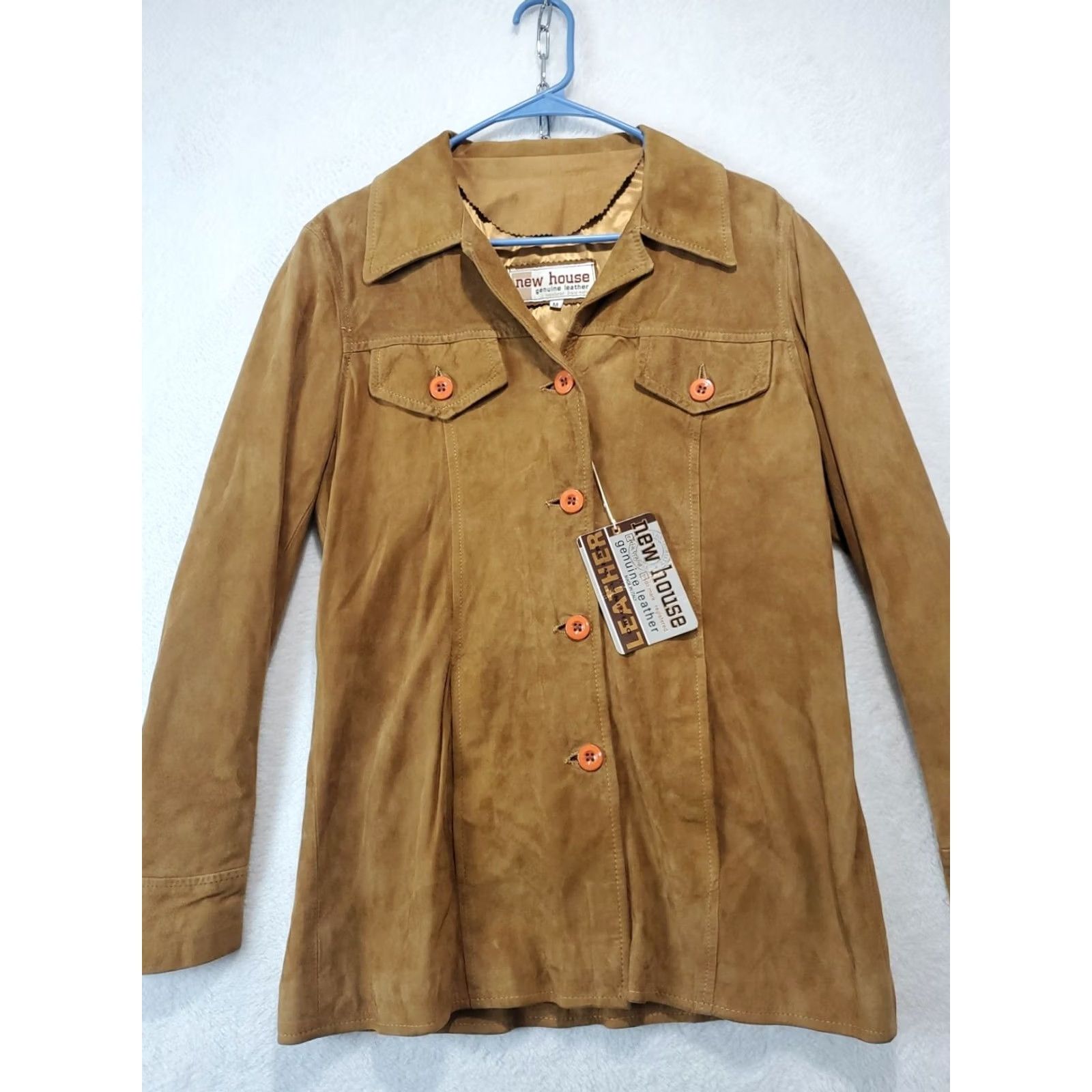 Vera Pelle VINTAGE Vera Pelle Brown Suede Italian Leather Jacket Boho Hippie Size M Women Regular Jacket Size M / US 6-8 / IT 42-44 - 2 Thumbnail